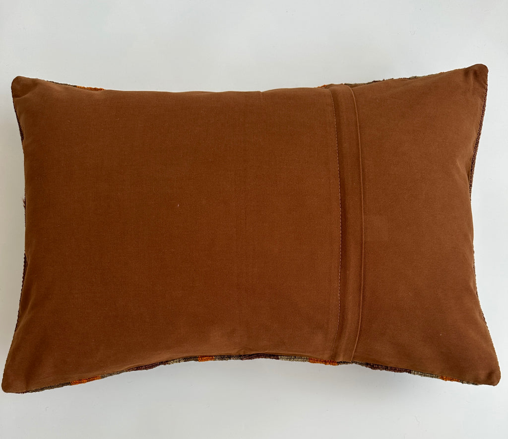 Multicolour Turkish Rug Cushion Cover 24''x16'' / 60x40 CM