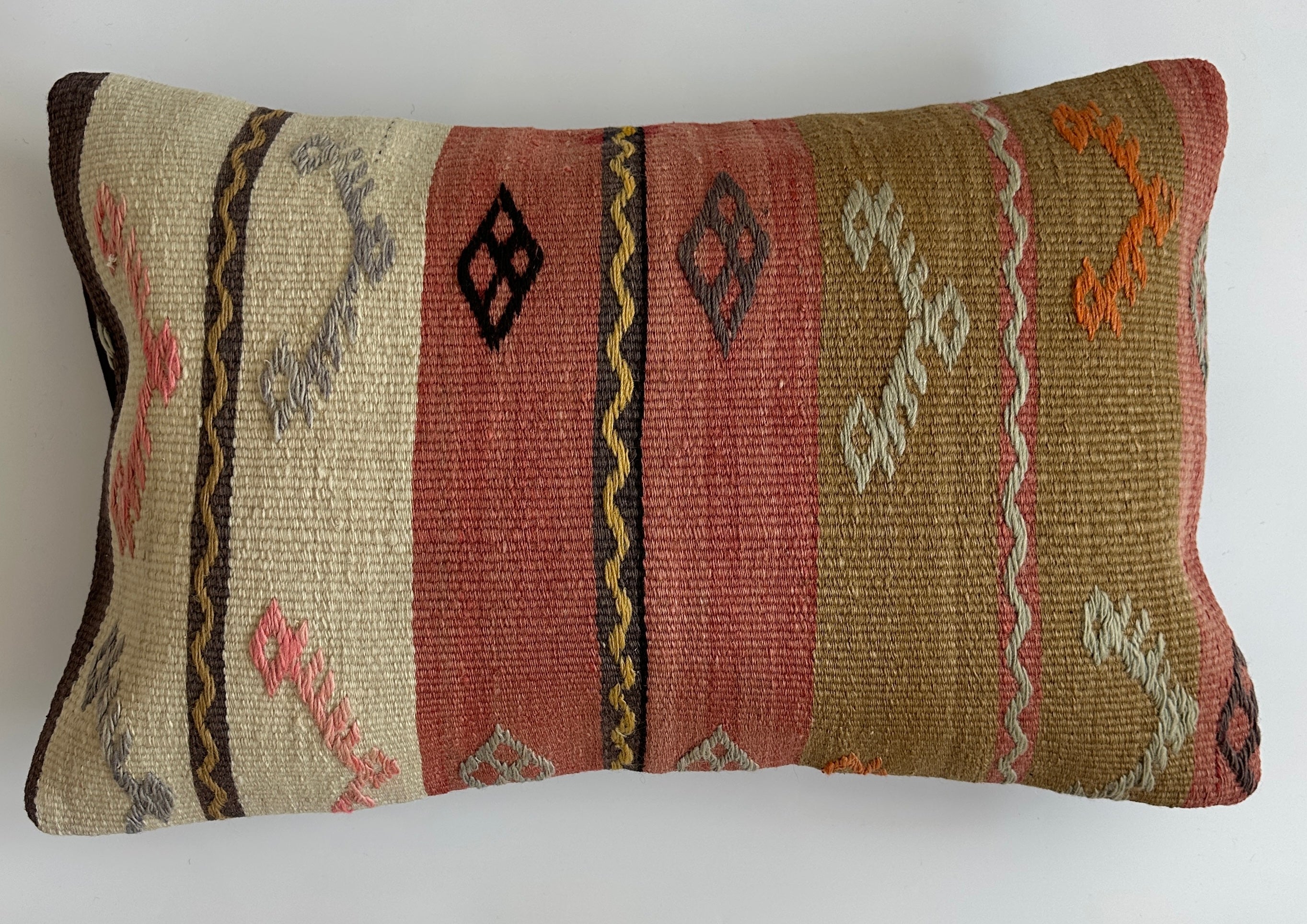 Multicolour Turkish Rug Cushion Cover 24''x16'' / 60x40 CM