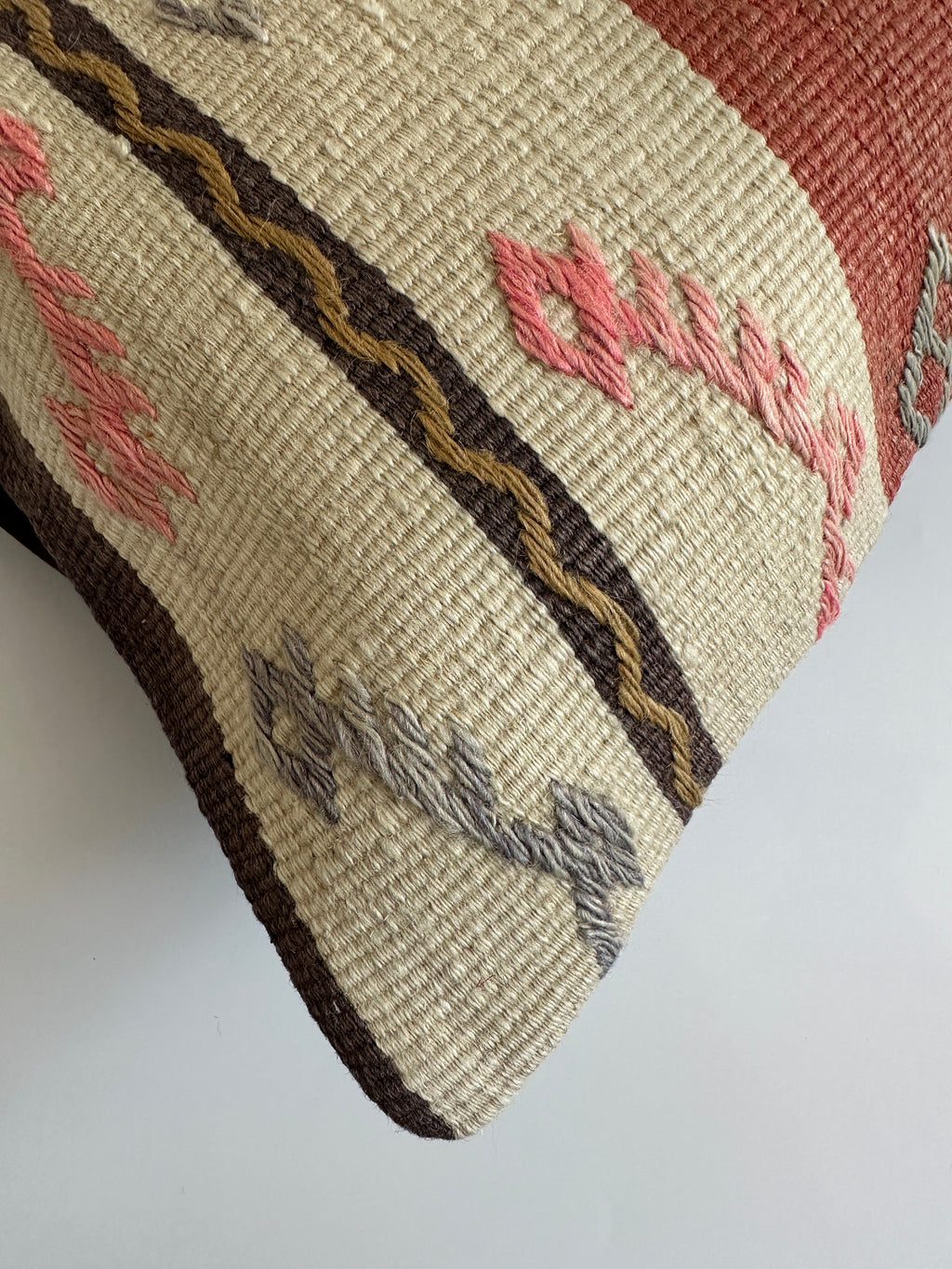 Multicolour Turkish Rug Cushion Cover 24''x16'' / 60x40 CM