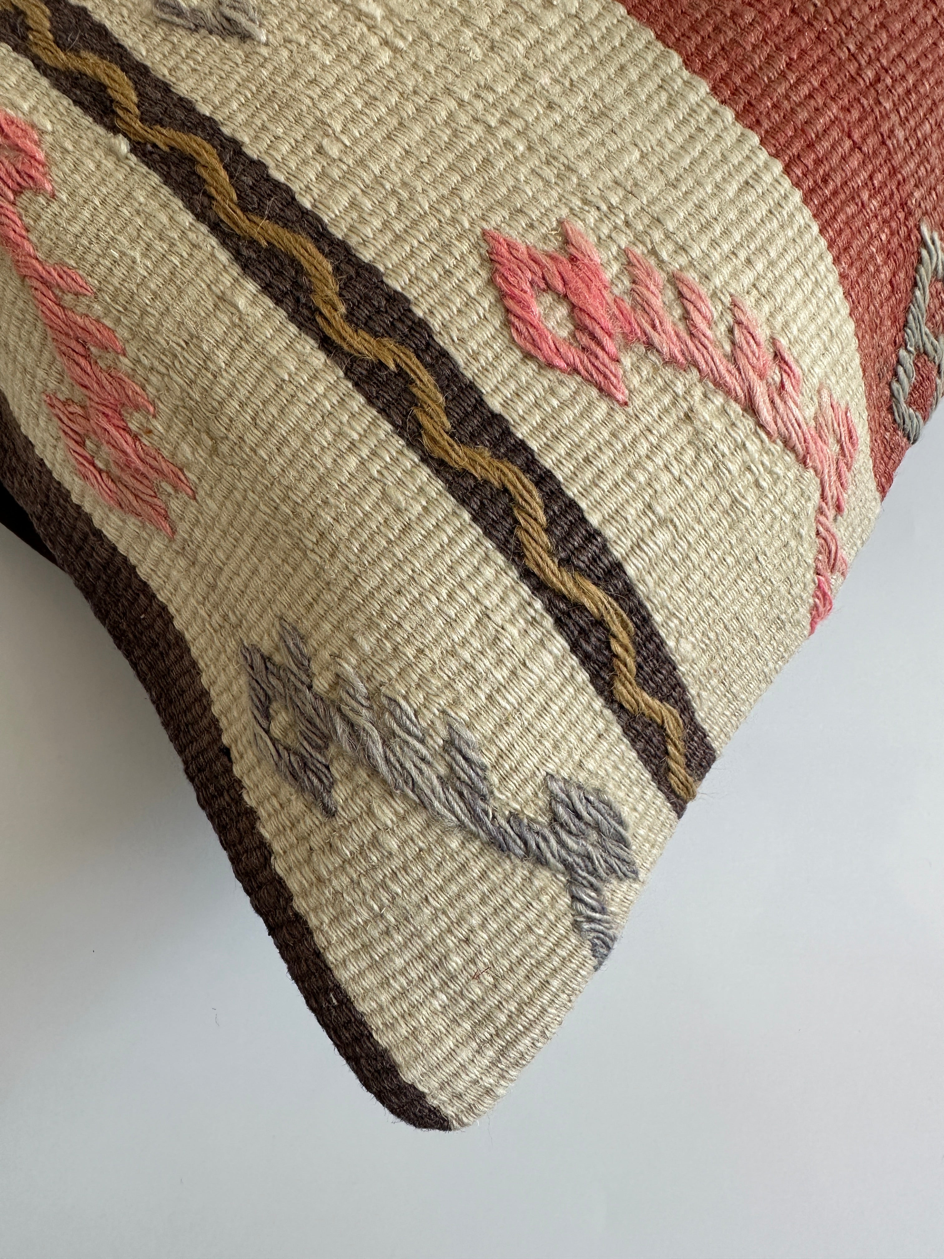 Multicolour Turkish Rug Cushion Cover 24''x16'' / 60x40 CM