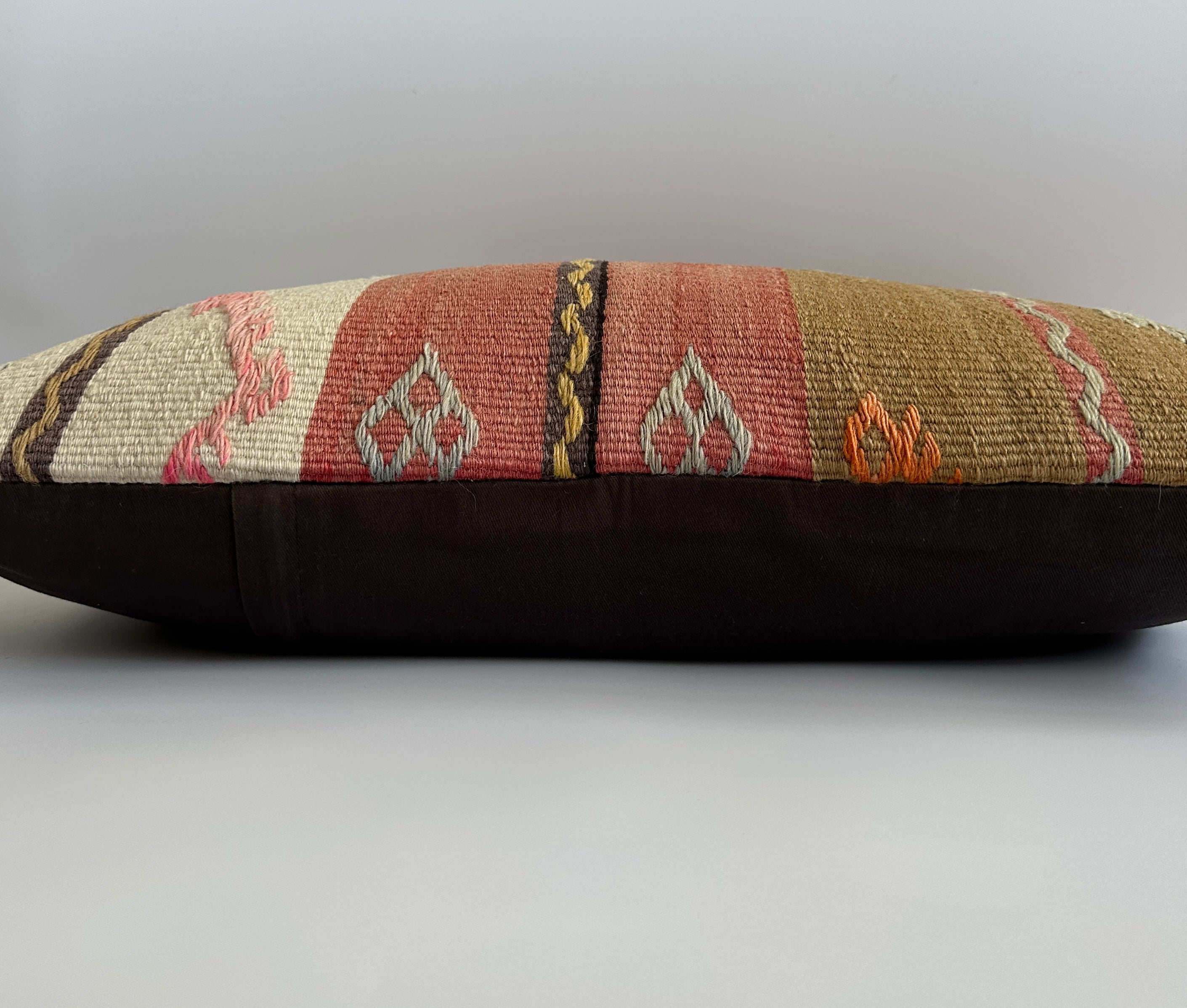 Multicolour Turkish Rug Cushion Cover 24''x16'' / 60x40 CM