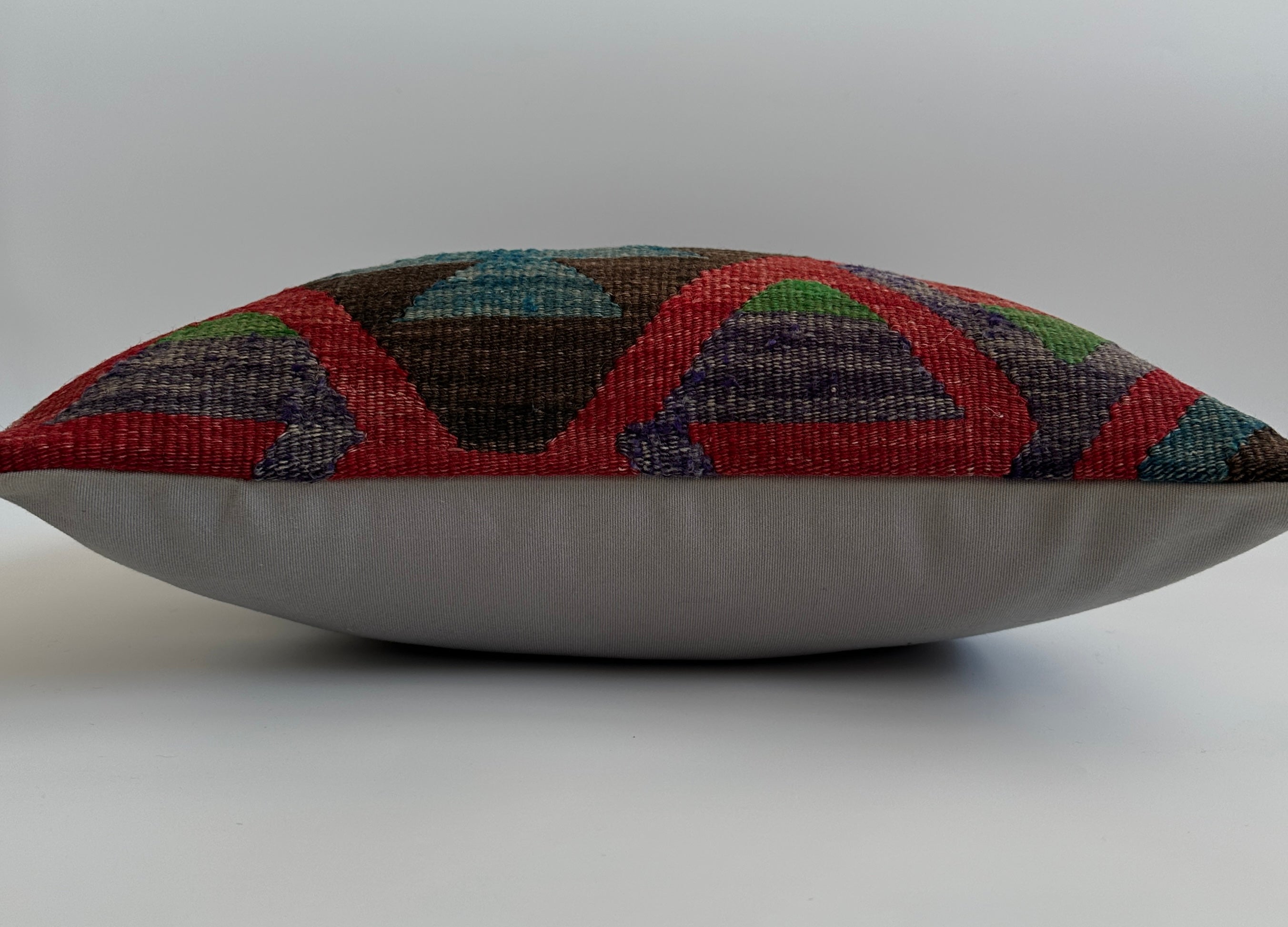 Handmade Multicolour Turkish Rug Cushion Cover 18''x18'' / 44x44 CM