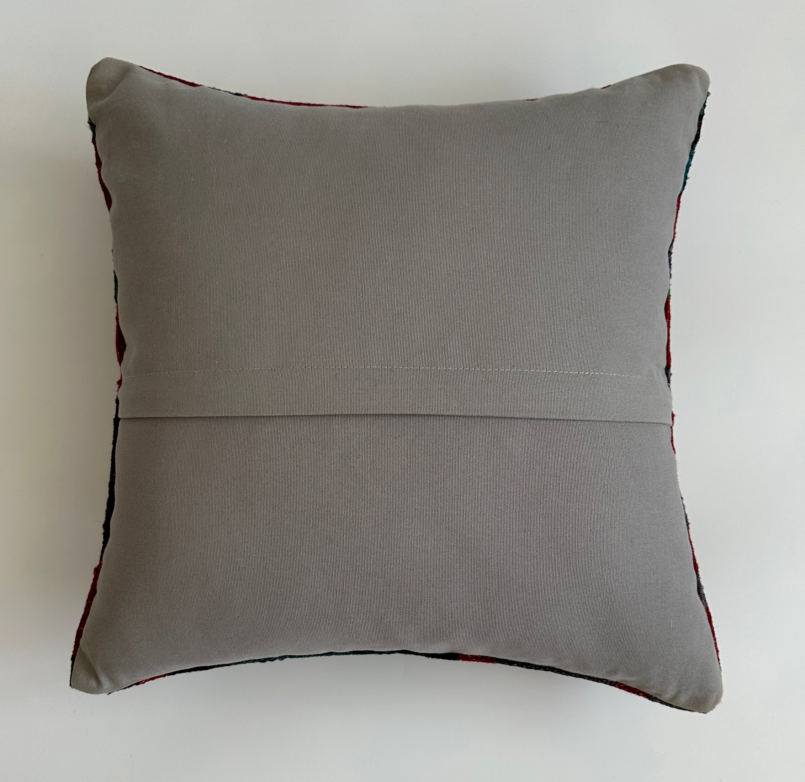 Handmade Multicolour Turkish Rug Cushion Cover 18''x18'' / 44x44 CM