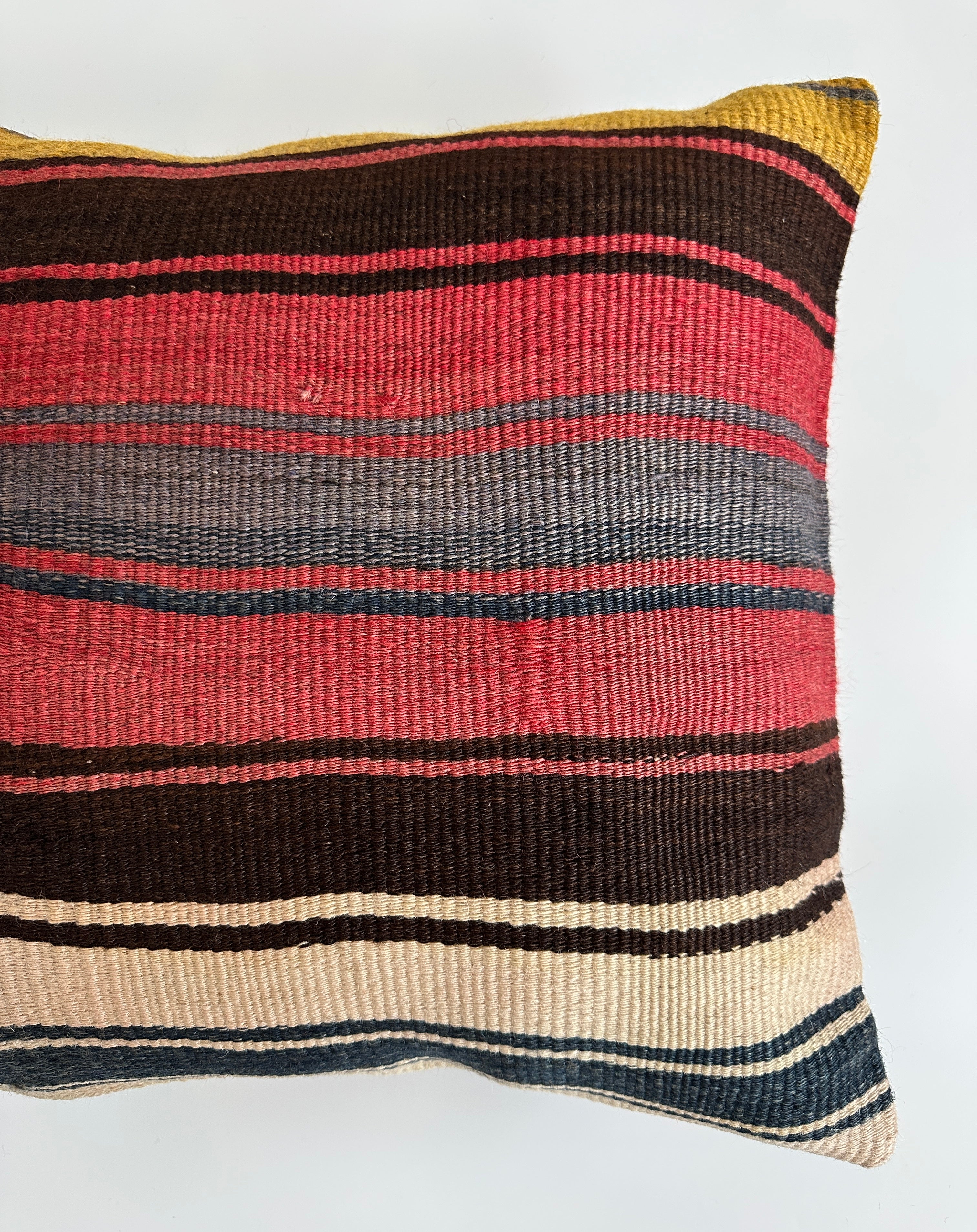 Handmade Multicolour Turkish Rug Cushion Cover 18''x18'' / 45x45 CM