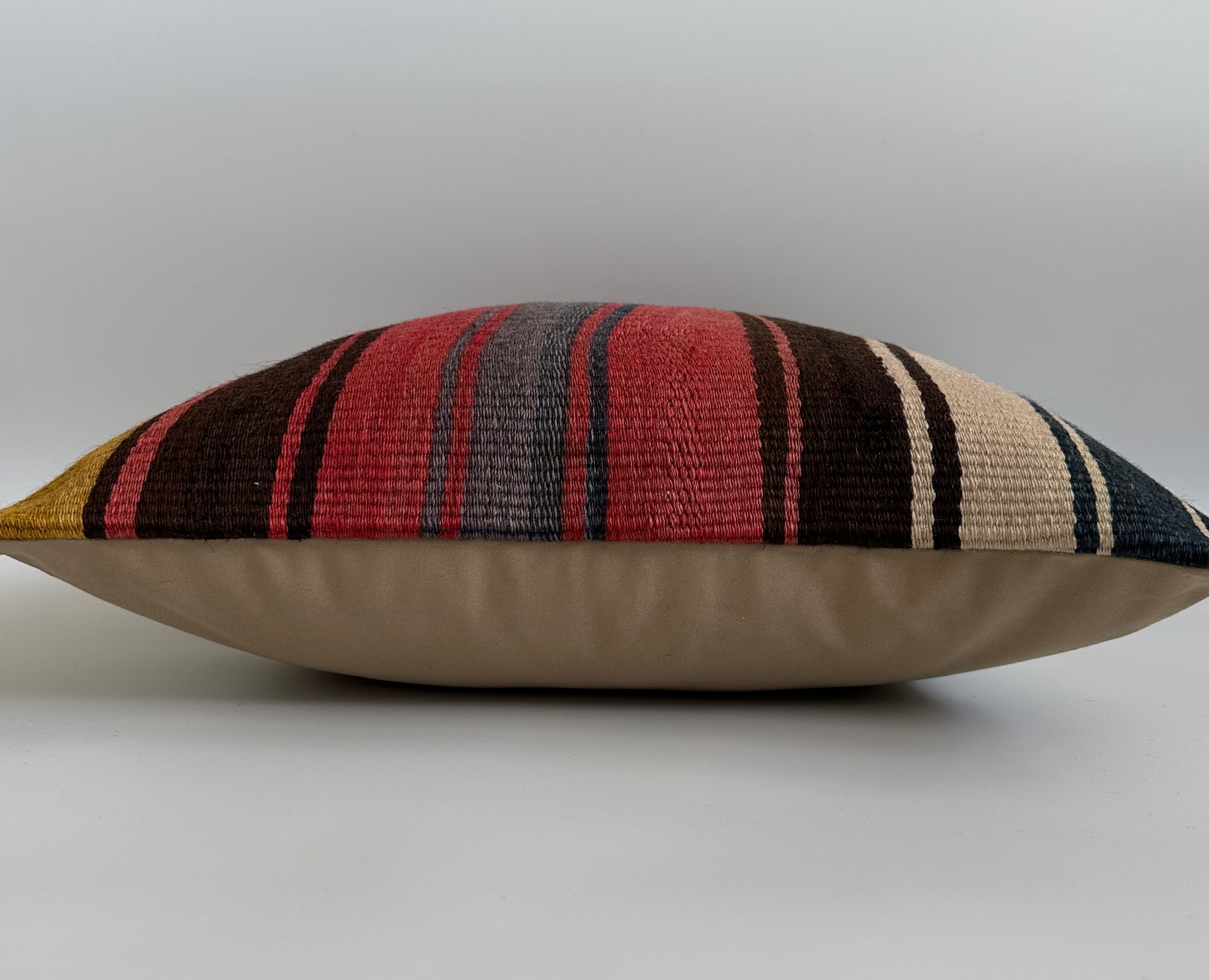 Handmade Multicolour Turkish Rug Cushion Cover 18''x18'' / 45x45 CM