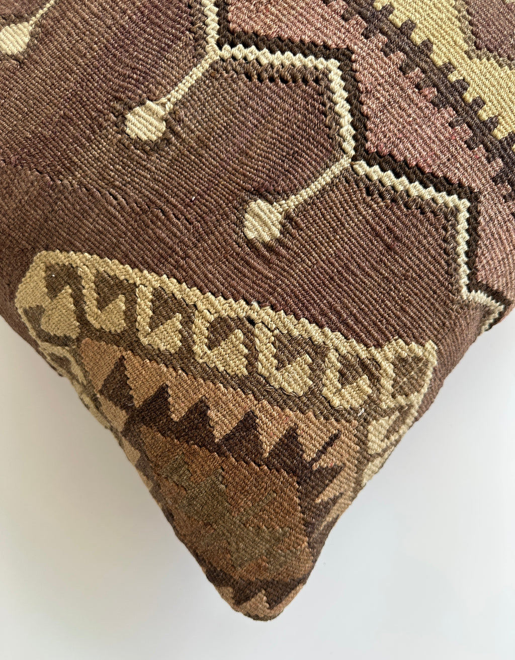 Handmade Multicolour Turkish Rug Cushion Cover 18''x18'' / 45x45 CM