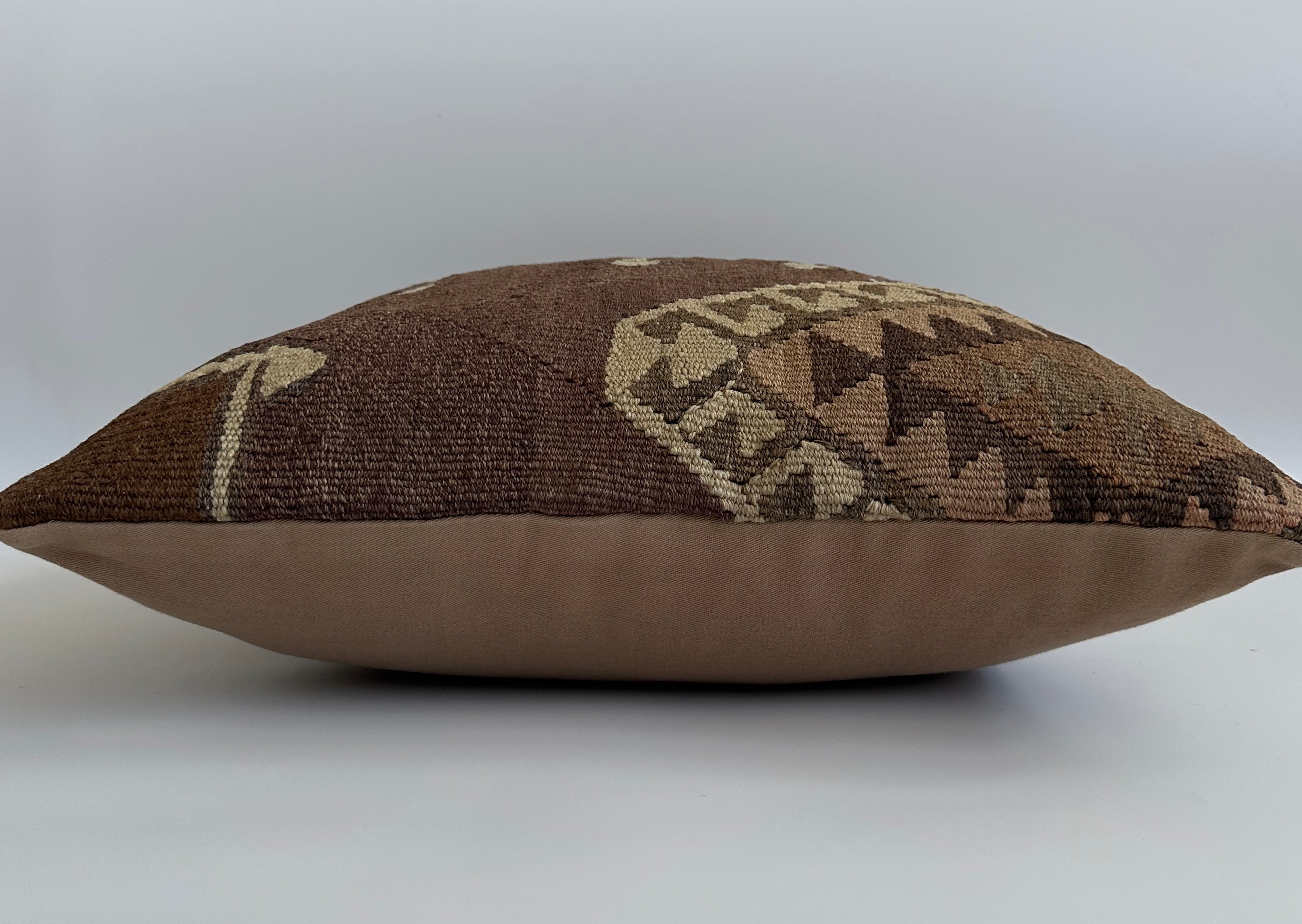 Handmade Multicolour Turkish Rug Cushion Cover 18''x18'' / 46x45 CM