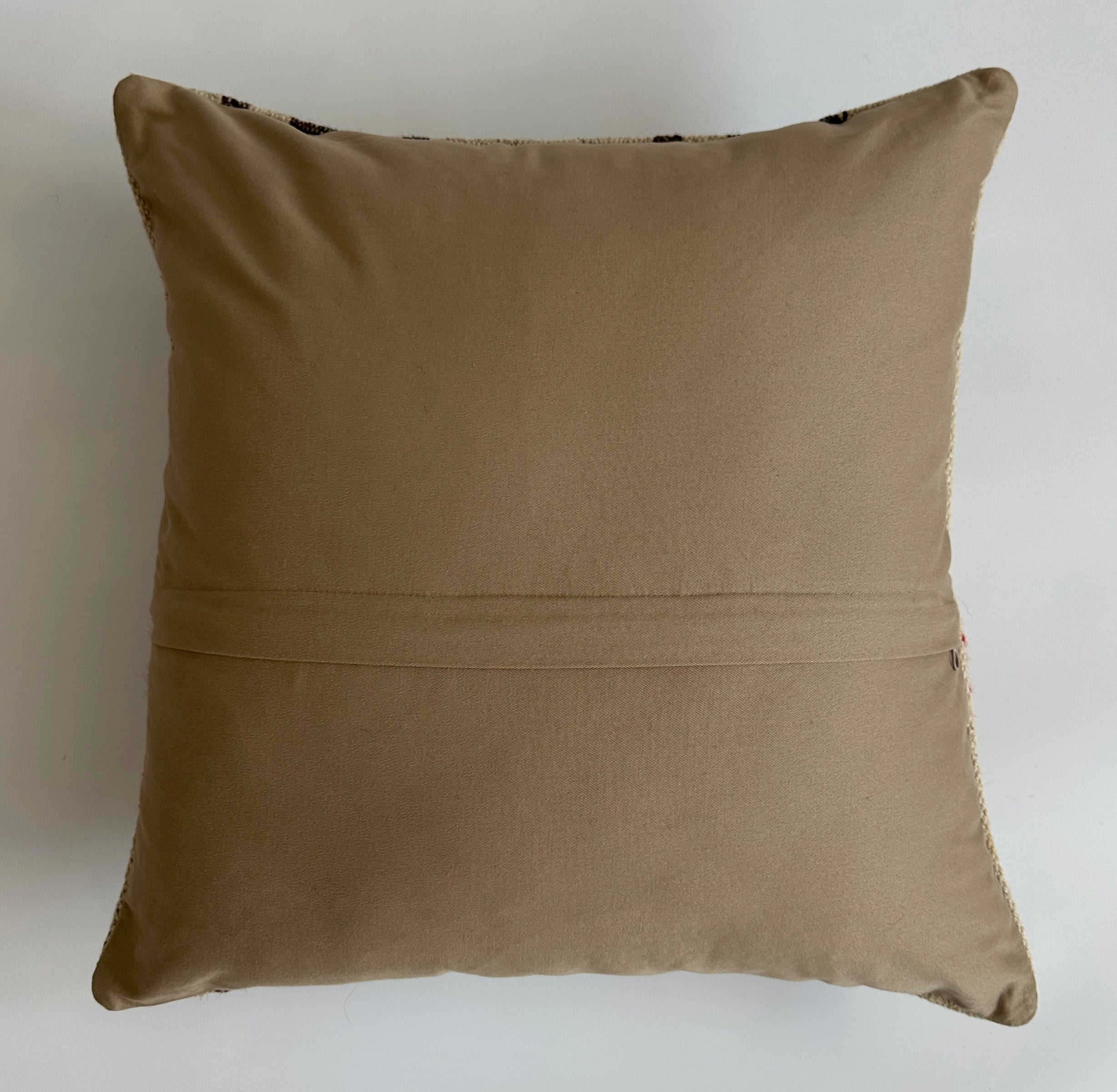 Handmade Textured Grey Turkish Rug Cushion Cover 18''x18'' / 45x44 CM