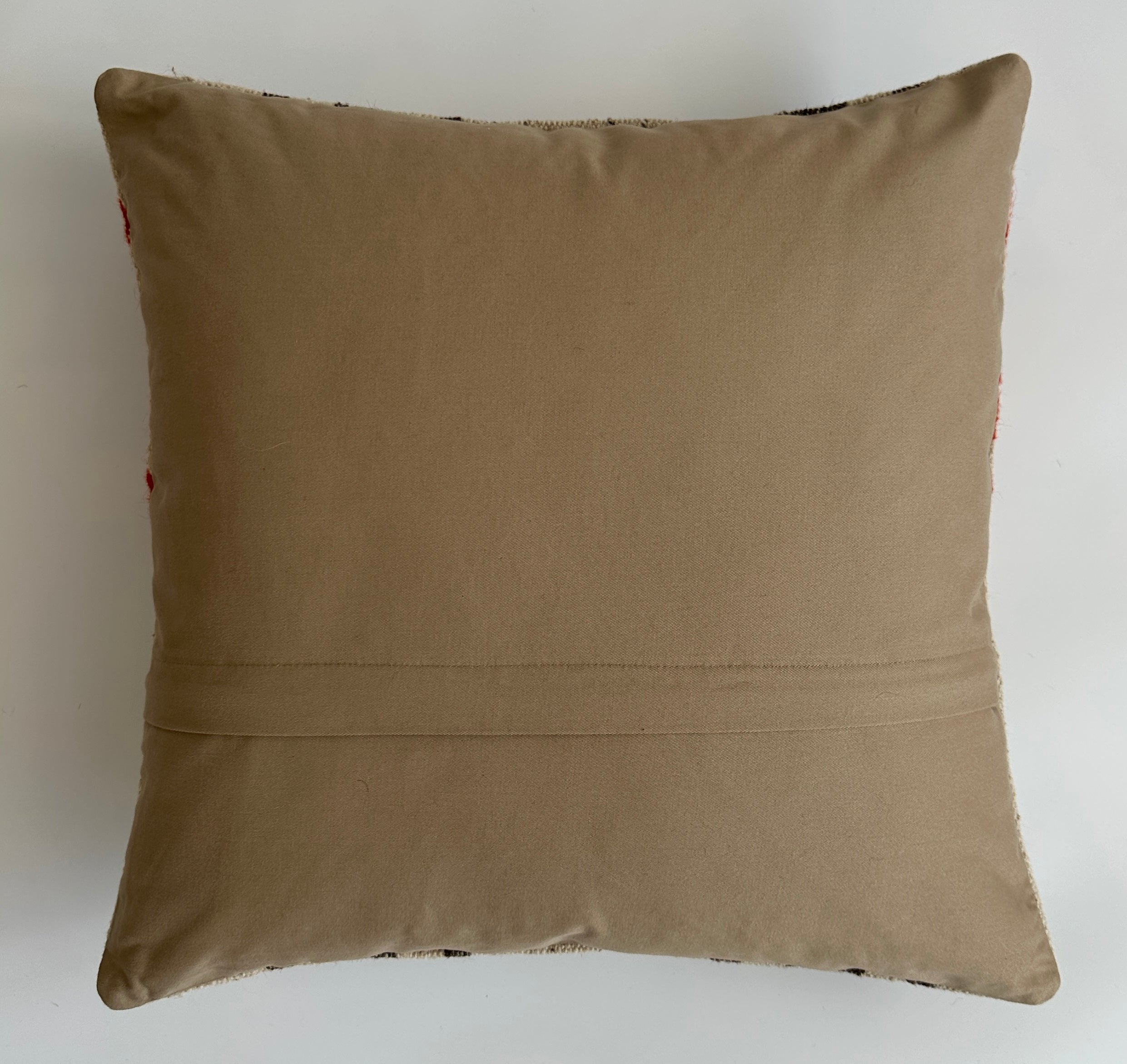 Handmade Multicolour Striped Turkish Rug Cushion Cover 18''x18'' / 46x46 CM