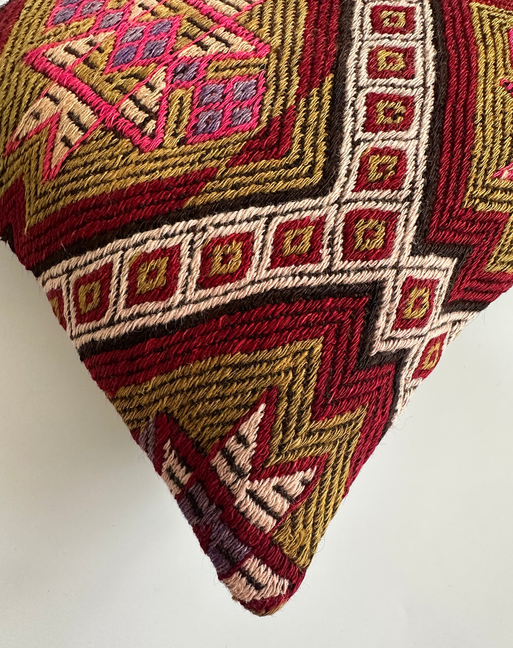 Handmade Multicolour Turkish Rug Cushion Cover 18''x18'' / 45x44 CM