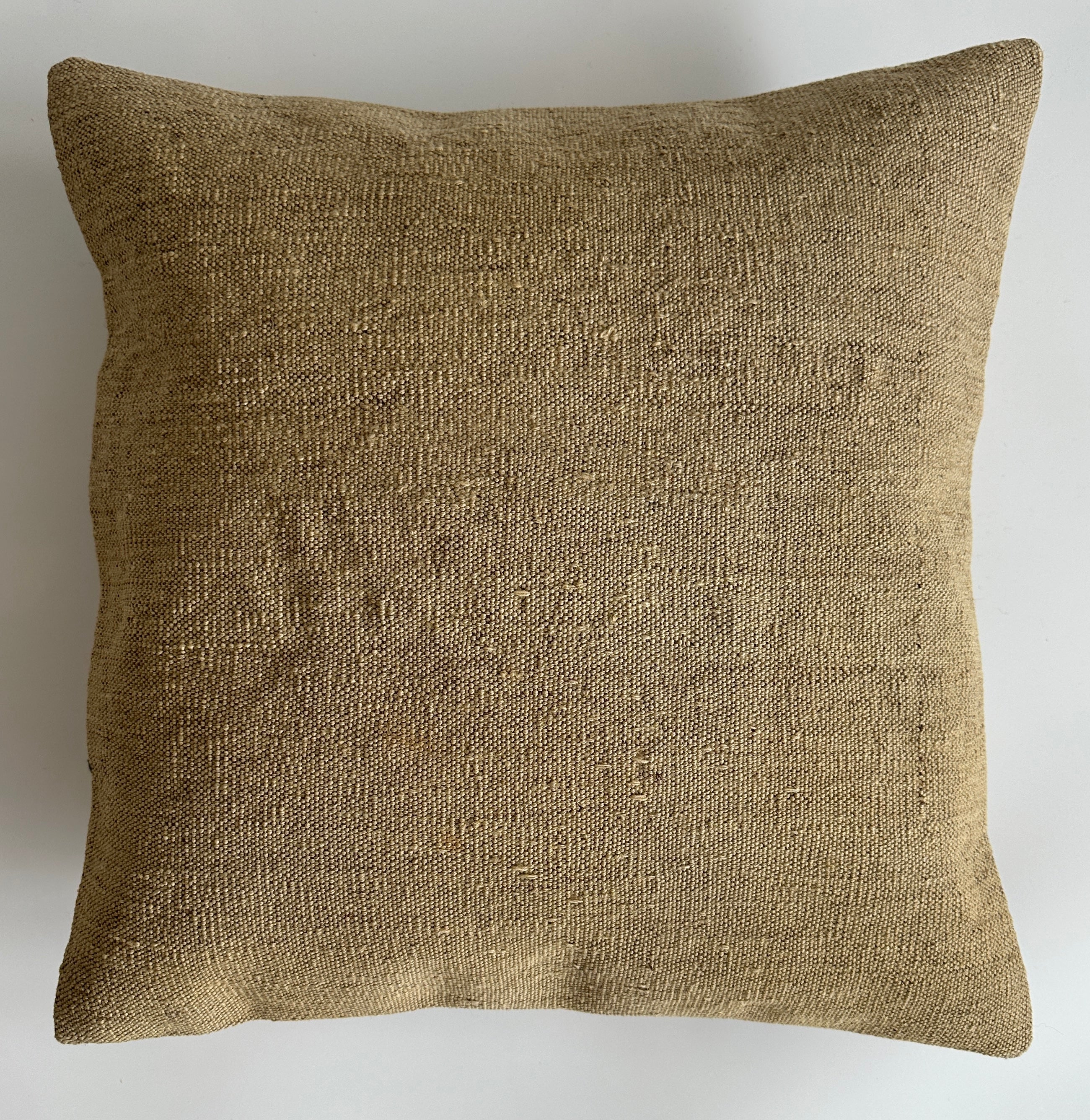 Handmade Textured Grey Turkish Rug Cushion Cover 18''x18'' / 45x45 CM