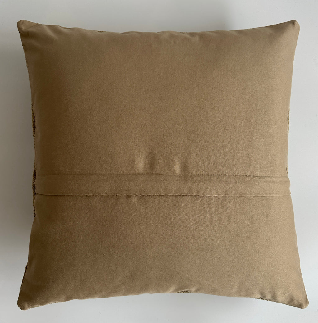 Handmade Textured Grey Turkish Rug Cushion Cover 18''x18'' / 45x45 CM