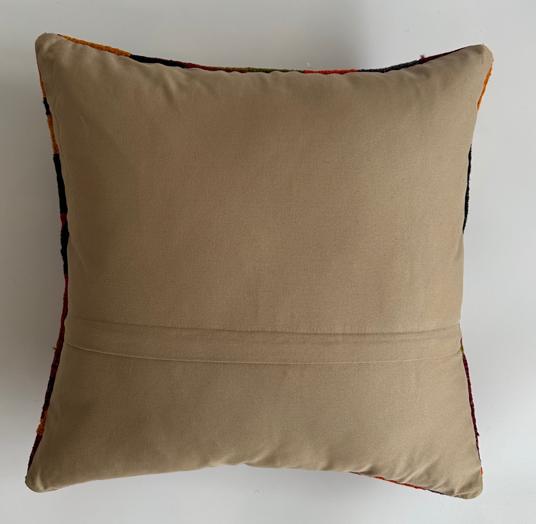 Handmade Multicolour Turkish Rug Cushion Cover 18''x18'' / 45x45 CM