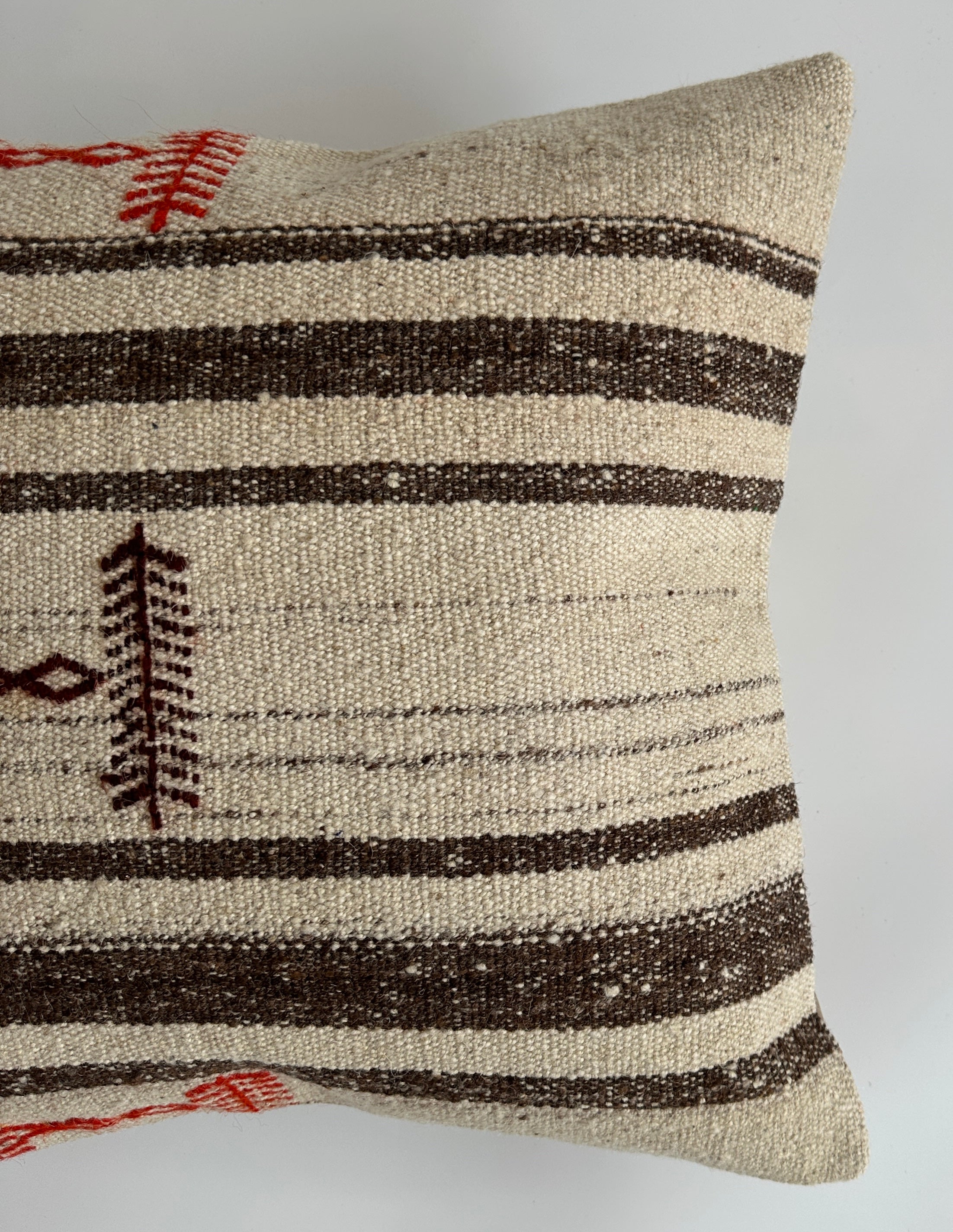 Handmade Textured Grey Turkish Rug Cushion Cover 18''x18'' / 45x45 CM