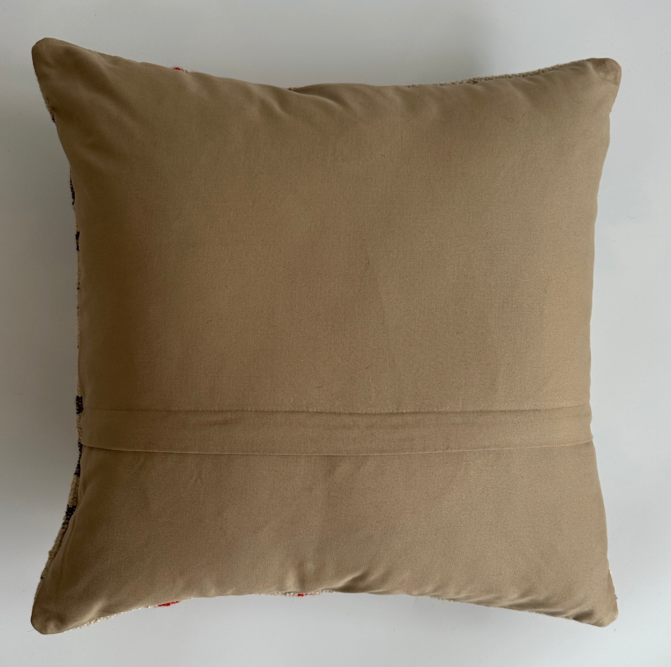 Handmade Textured Grey Turkish Rug Cushion Cover 18''x18'' / 45x45 CM