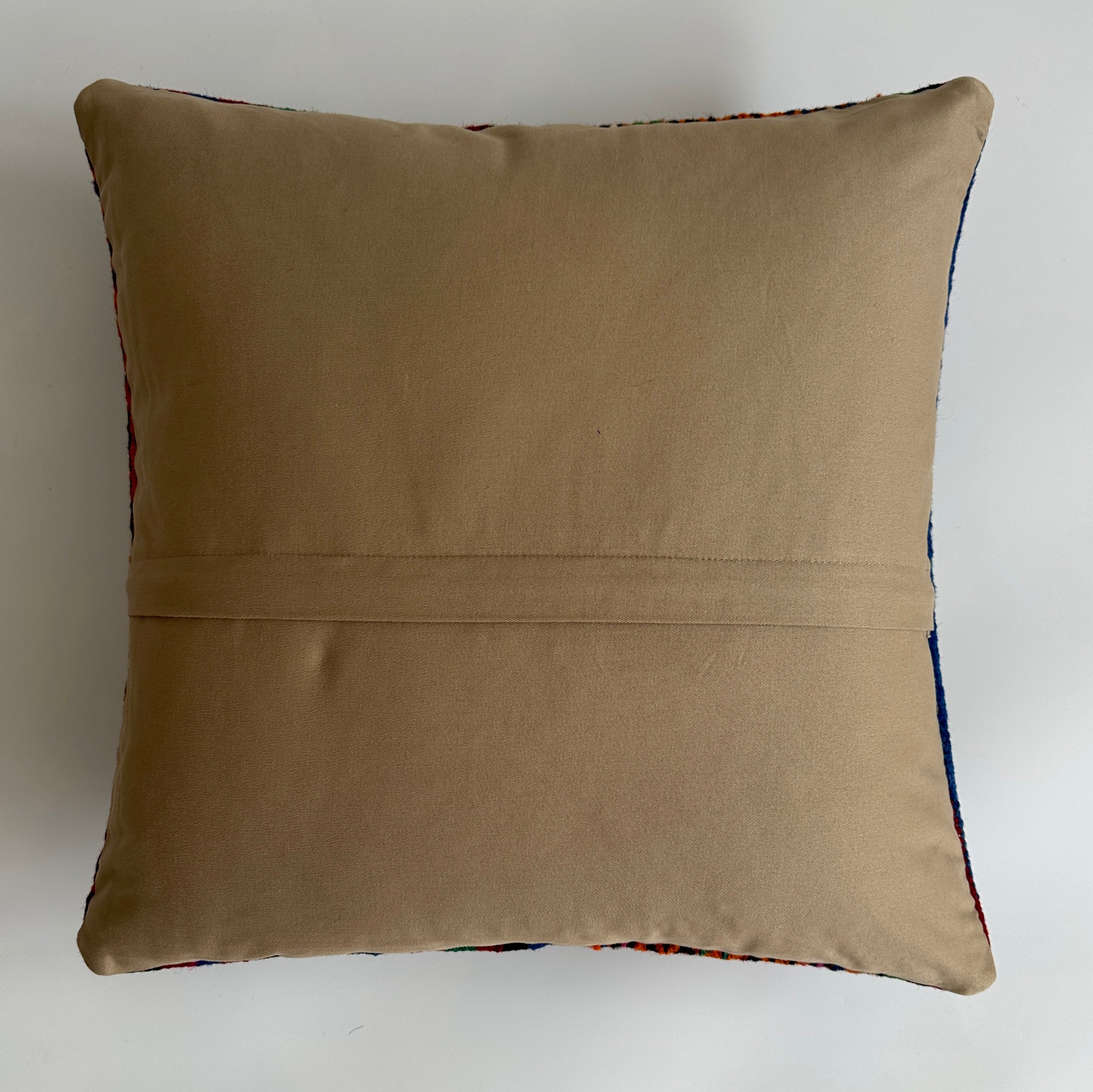 Handmade Multicolour Turkish Rug Cushion Cover 18''x18'' / 45x44 CM