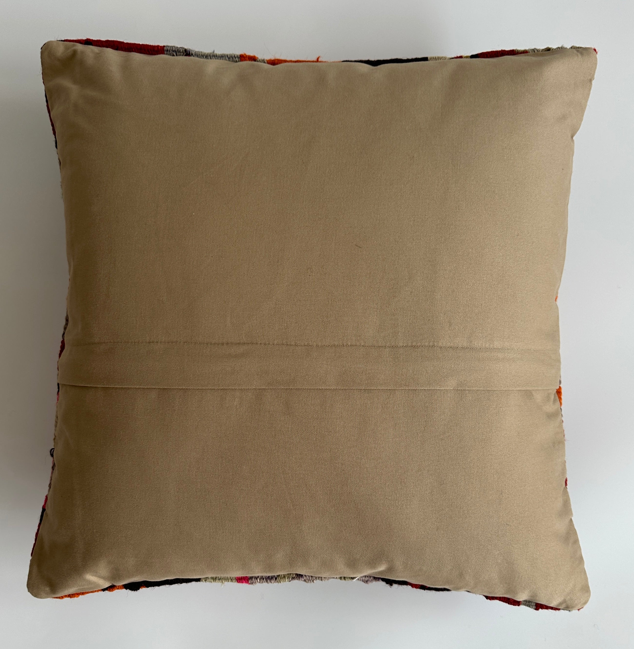 Handmade Multicolour Turkish Rug Cushion Cover 18''x18'' / 46x44 CM