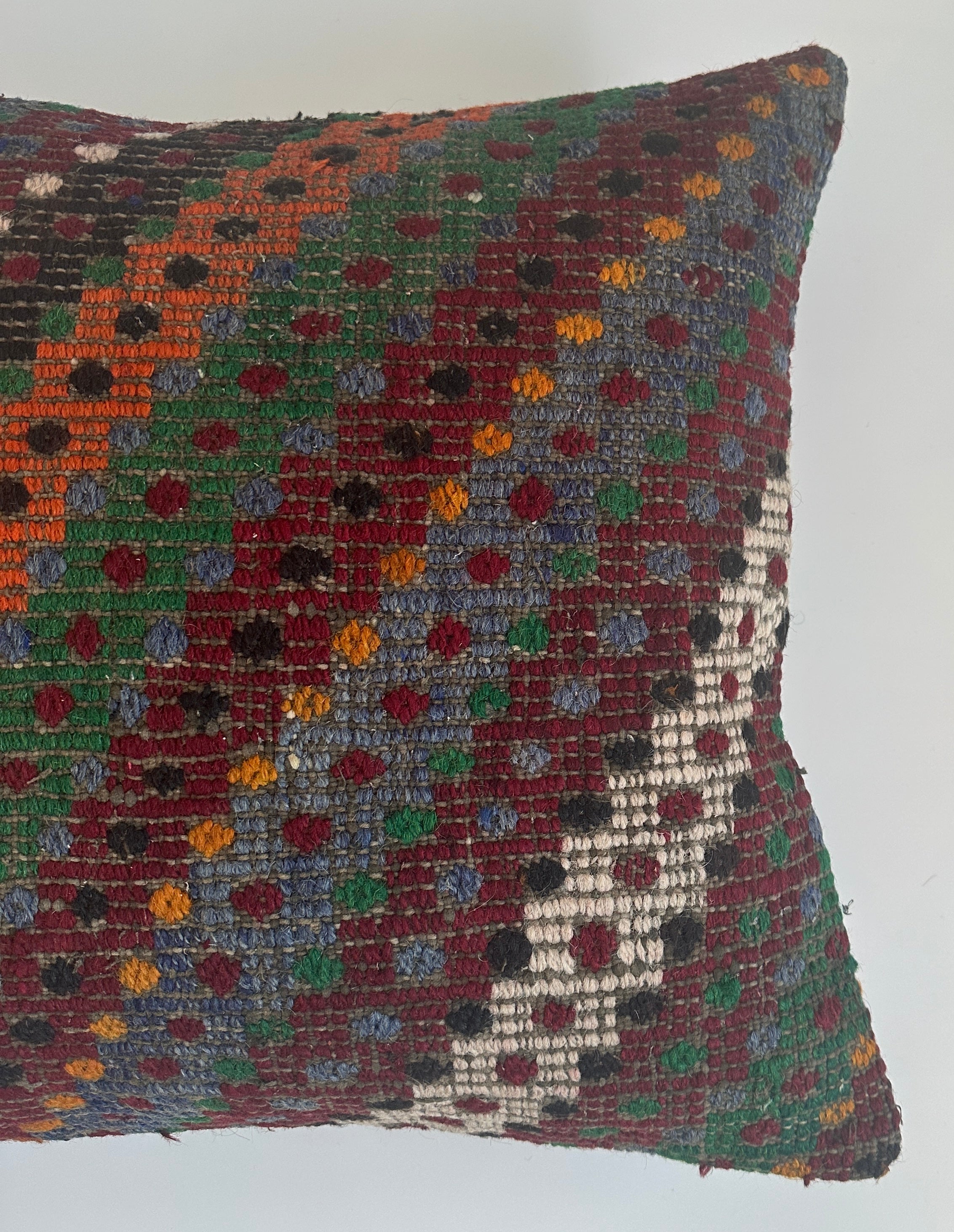 Handmade Multicolour Turkish Cushion Cover 20''x20'' / 50x50 CM