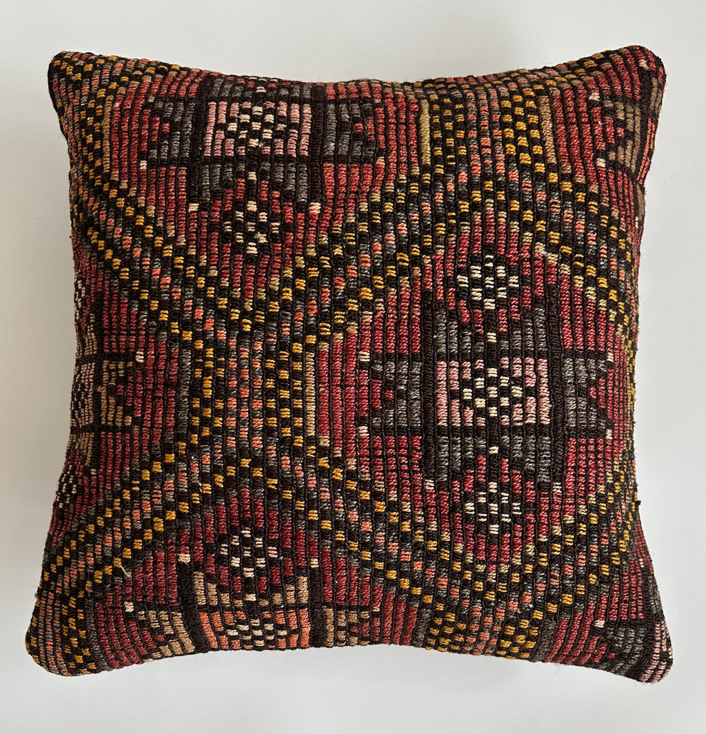 Handmade Multicolour Turkish Cushion Cover 20''x20'' / 50x50 CM