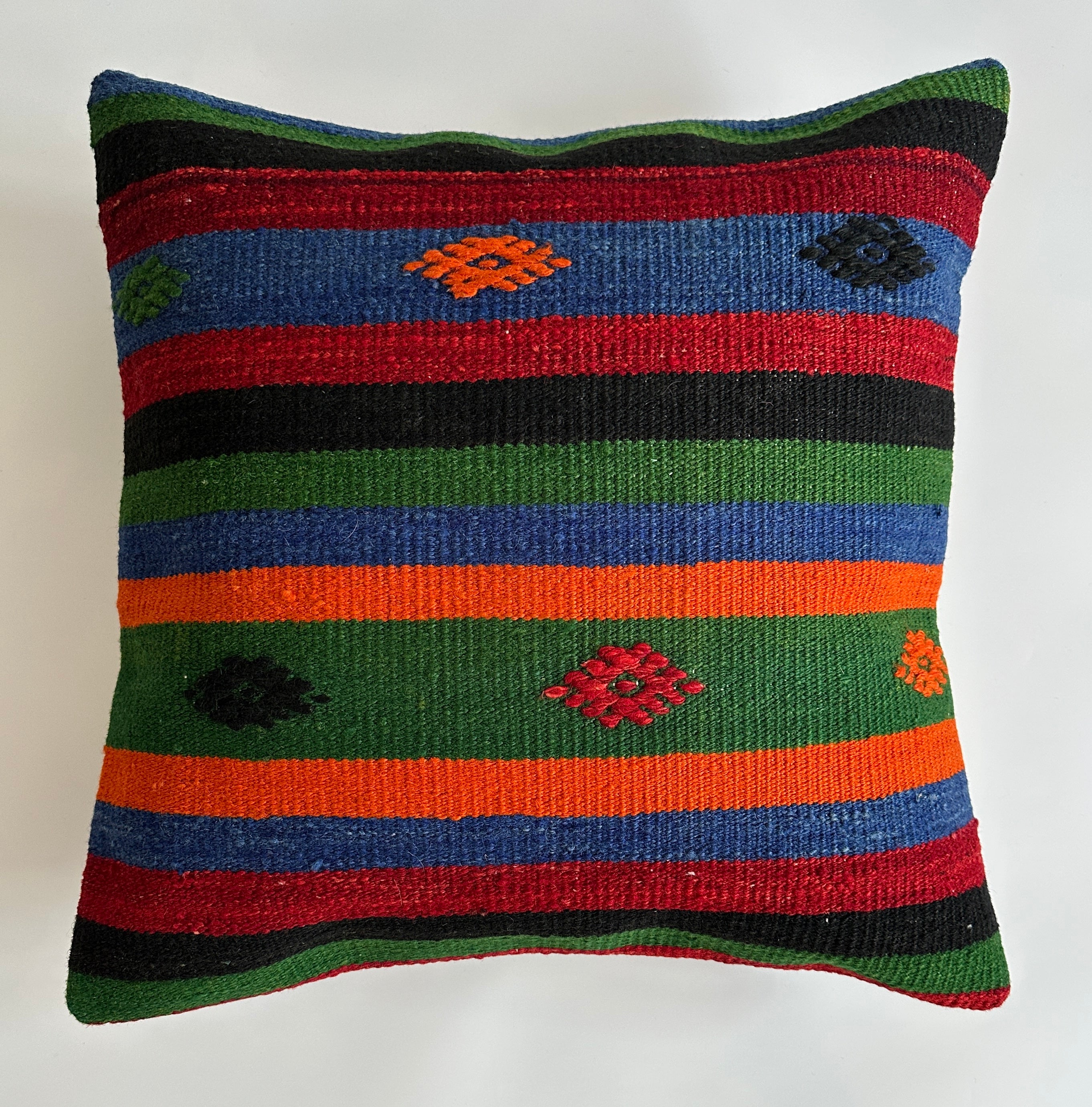 Handmade Multicolour Turkish Cushion Cover 20''x20'' / 50x50 CM