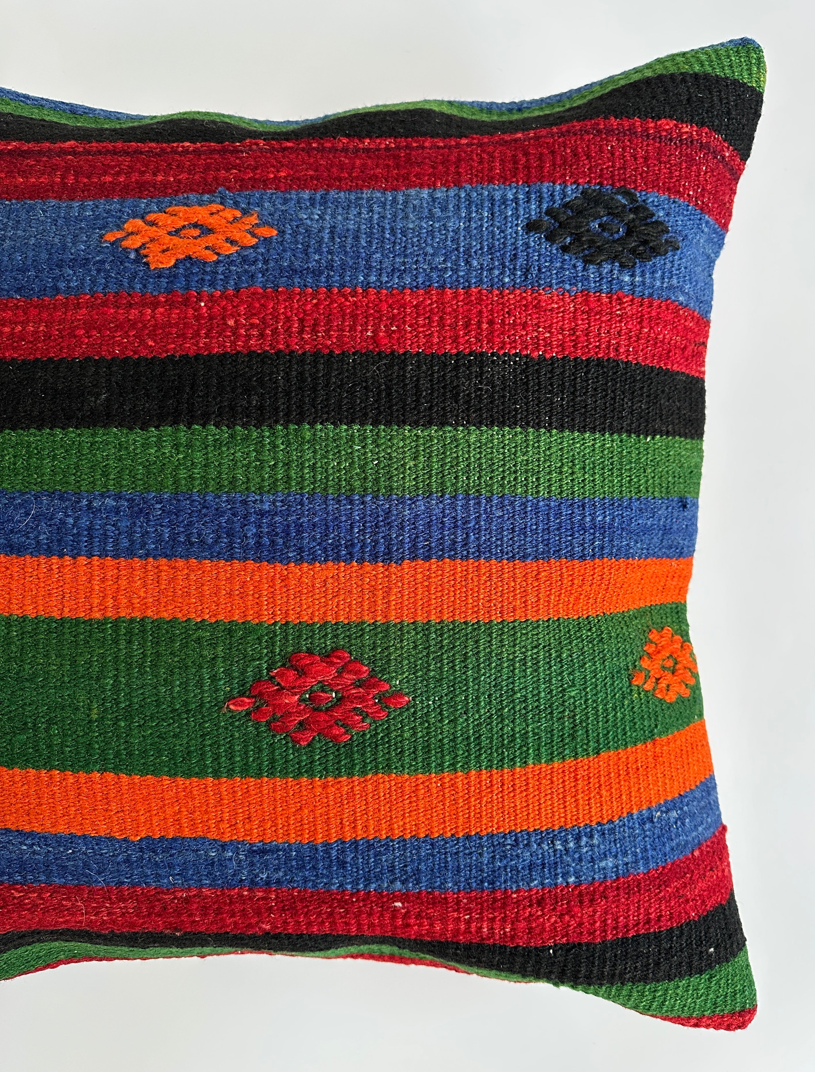 Handmade Multicolour Turkish Cushion Cover 20''x20'' / 50x50 CM