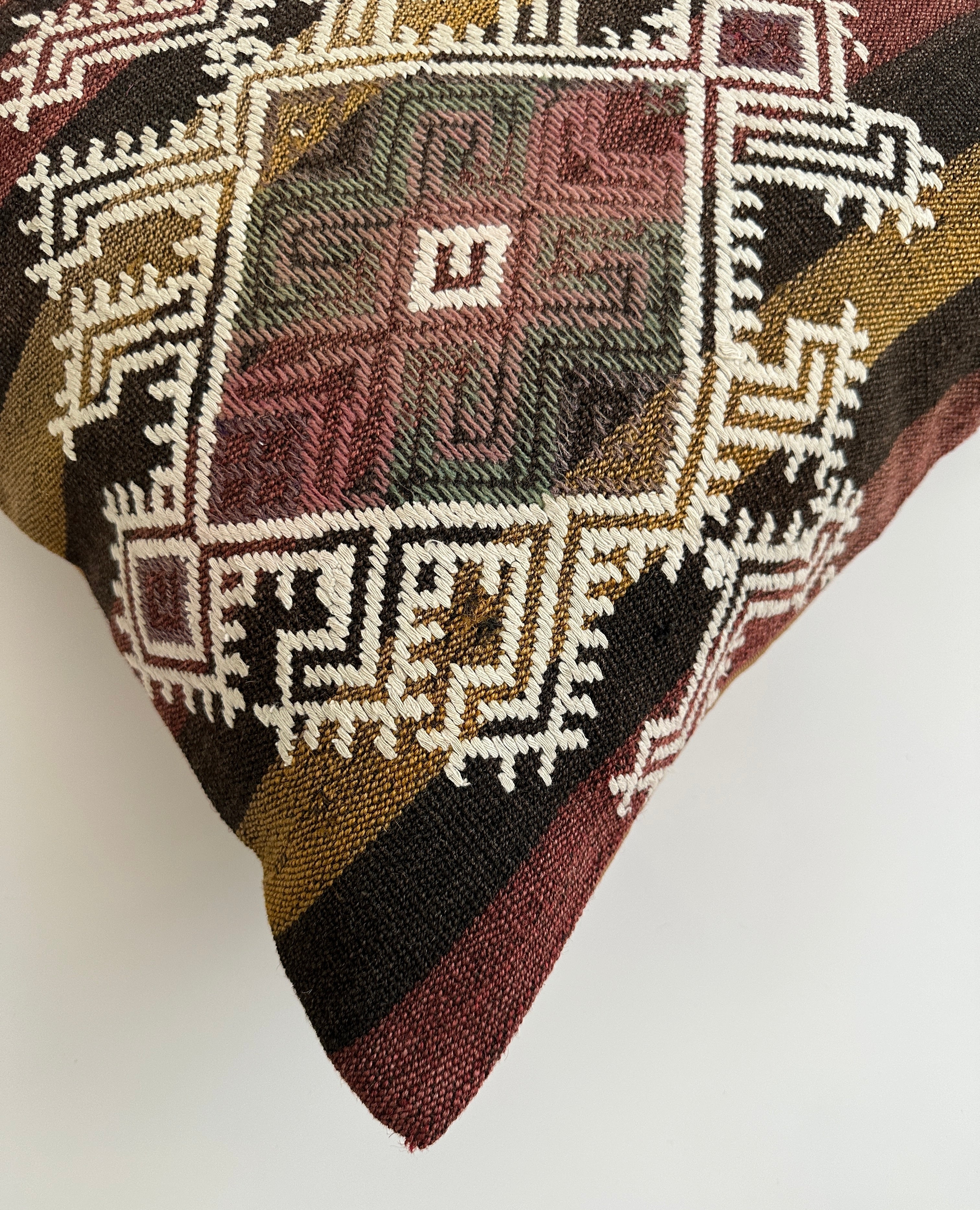 Handmade Multicolour Turkish Cushion Cover 20''x20'' / 50x50 CM