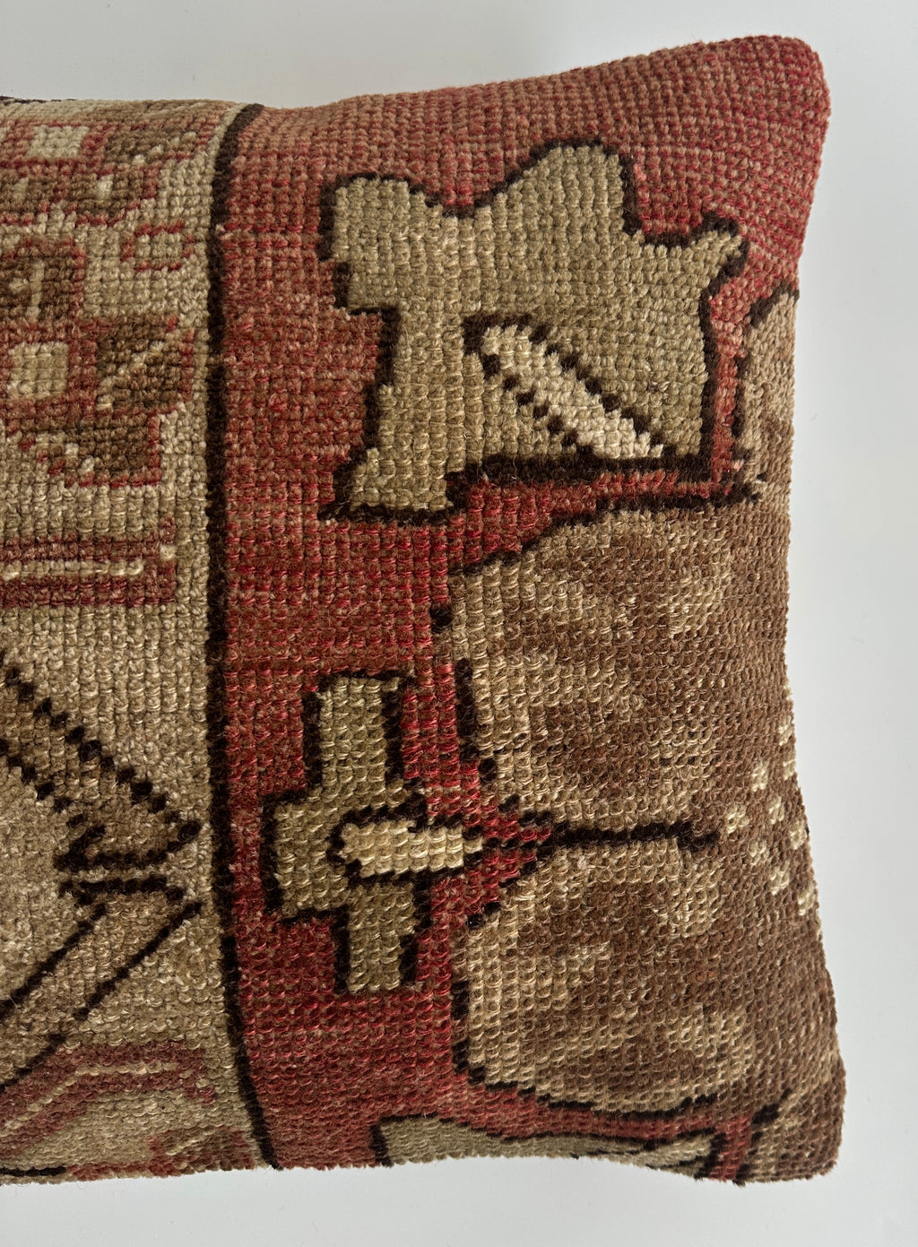 Handmade Carpet Cushion Cover 16''x16'' / 41x40 CM