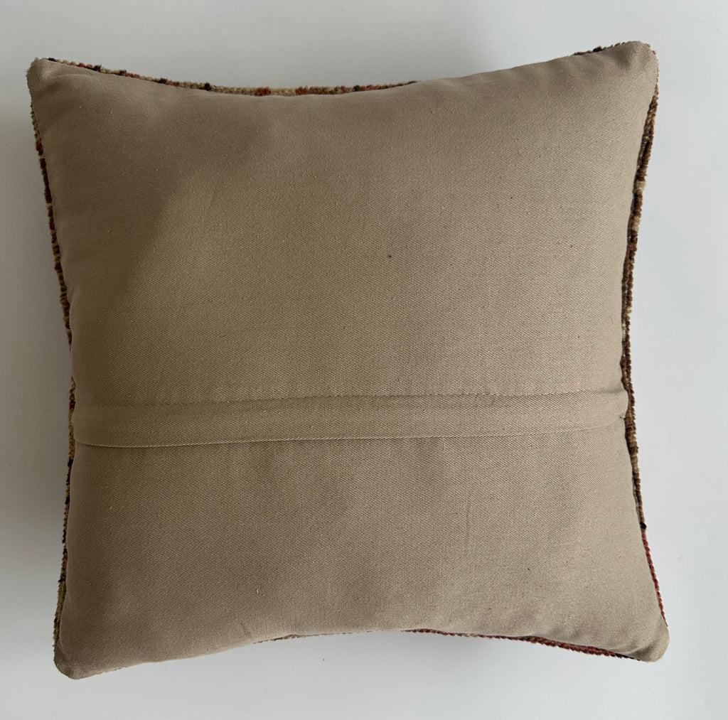 Handmade Carpet Cushion Cover 16''x16'' / 41x40 CM