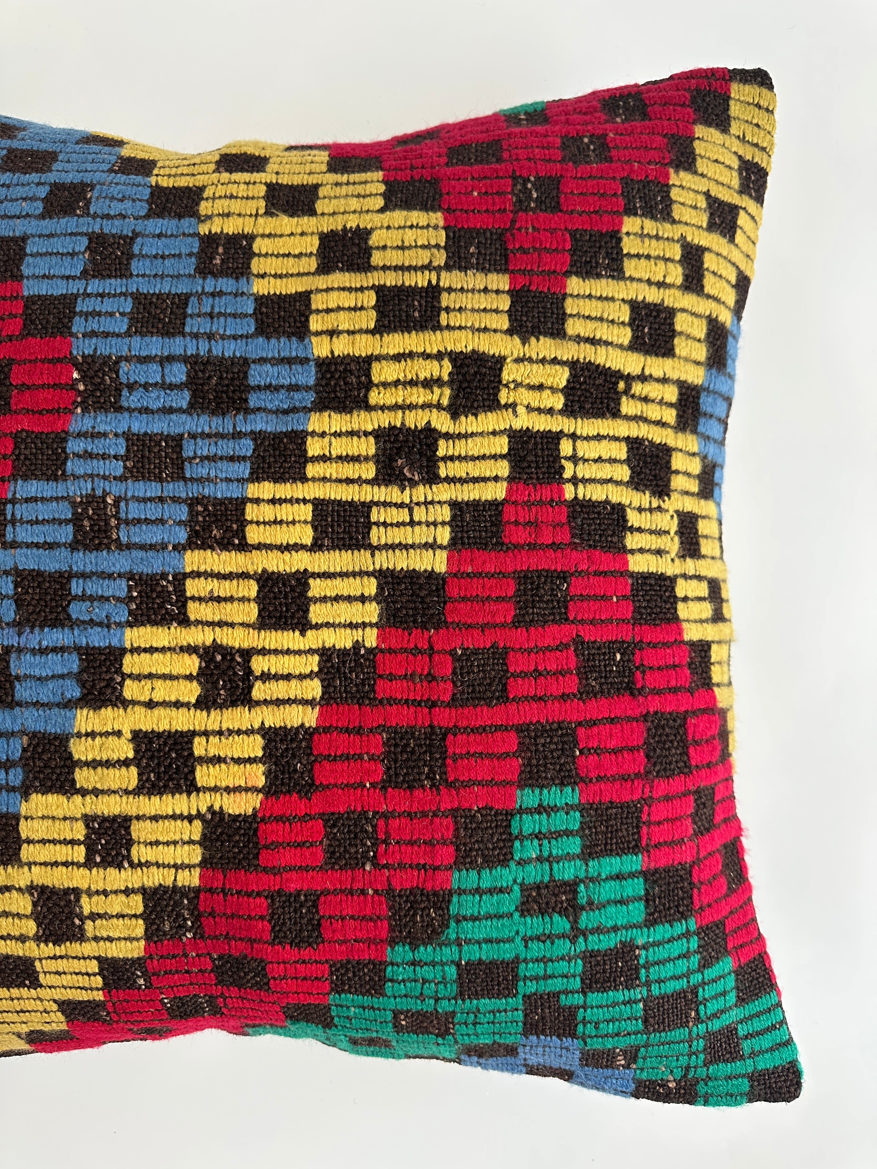 Handmade Multicolour Turkish Cushion Cover 20''x20'' / 50x50 CM