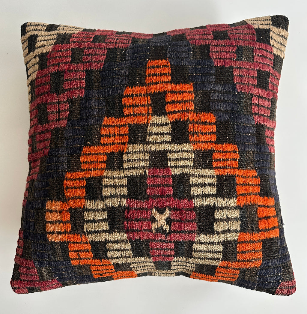 Handmade Multicolour Turkish Cushion Cover 20''x20'' / 50x50 CM