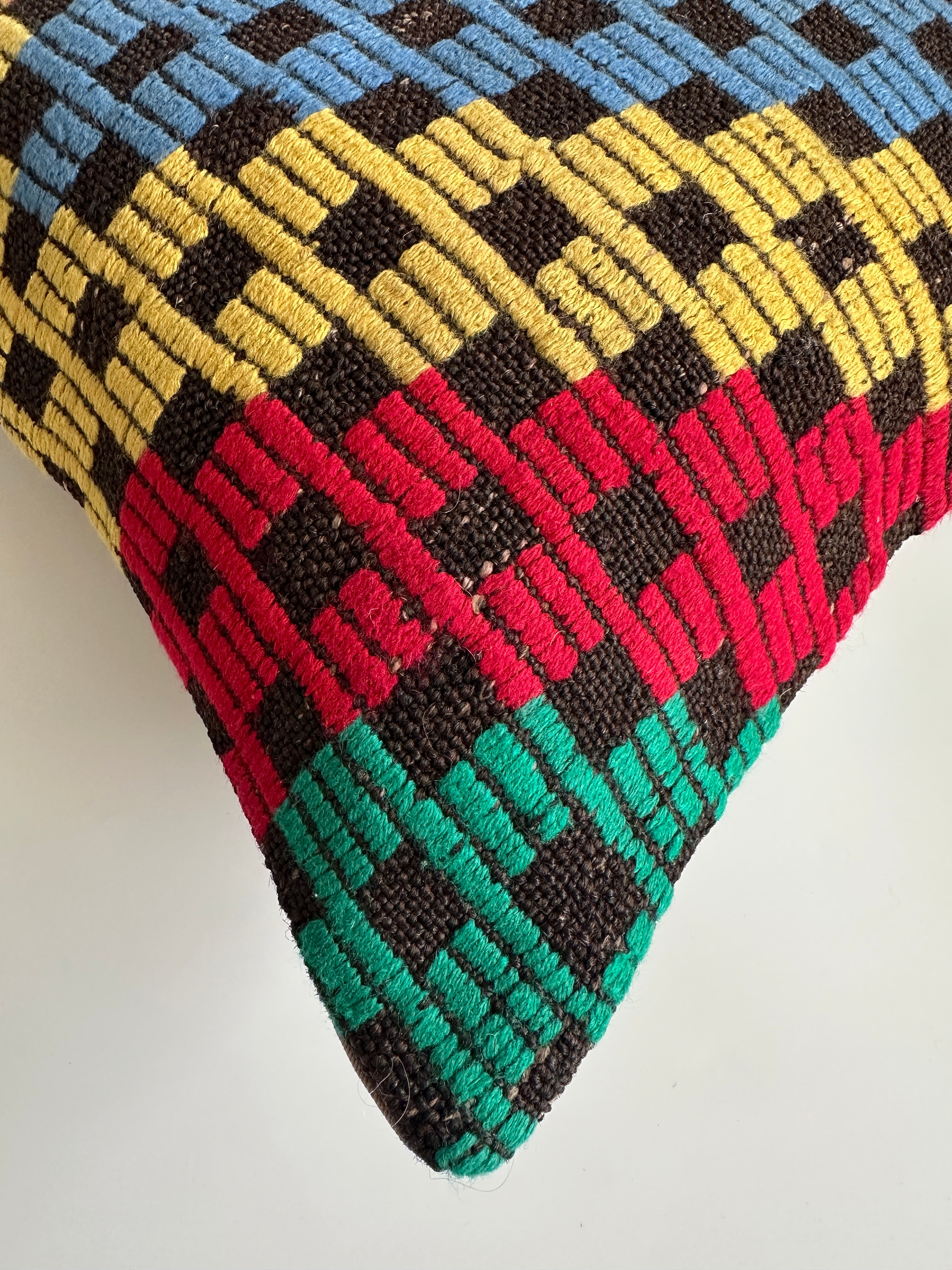 Handmade Multicolour Turkish Cushion Cover 20''x20'' / 50x50 CM