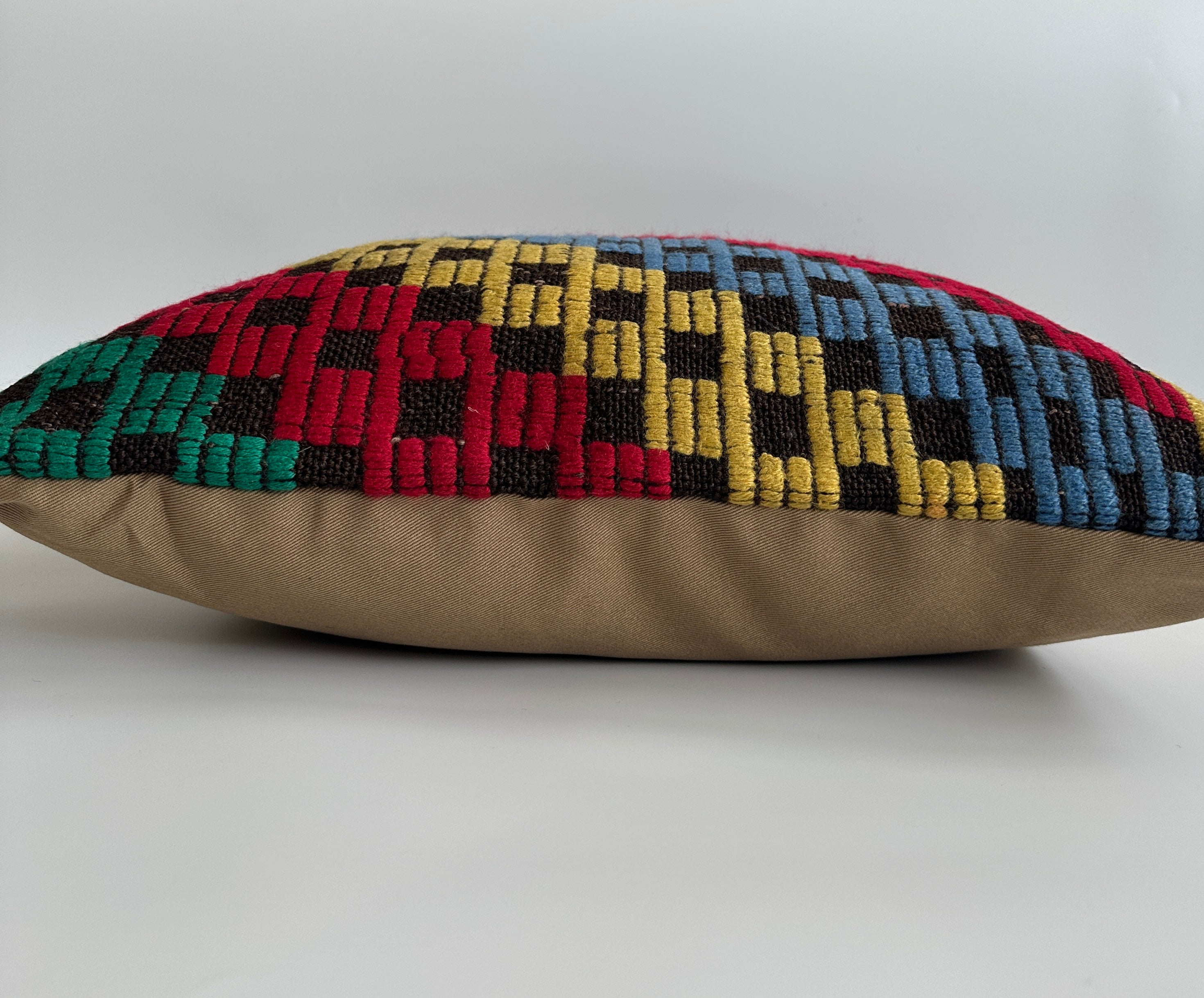 Handmade Multicolour Turkish Cushion Cover 20''x20'' / 50x50 CM