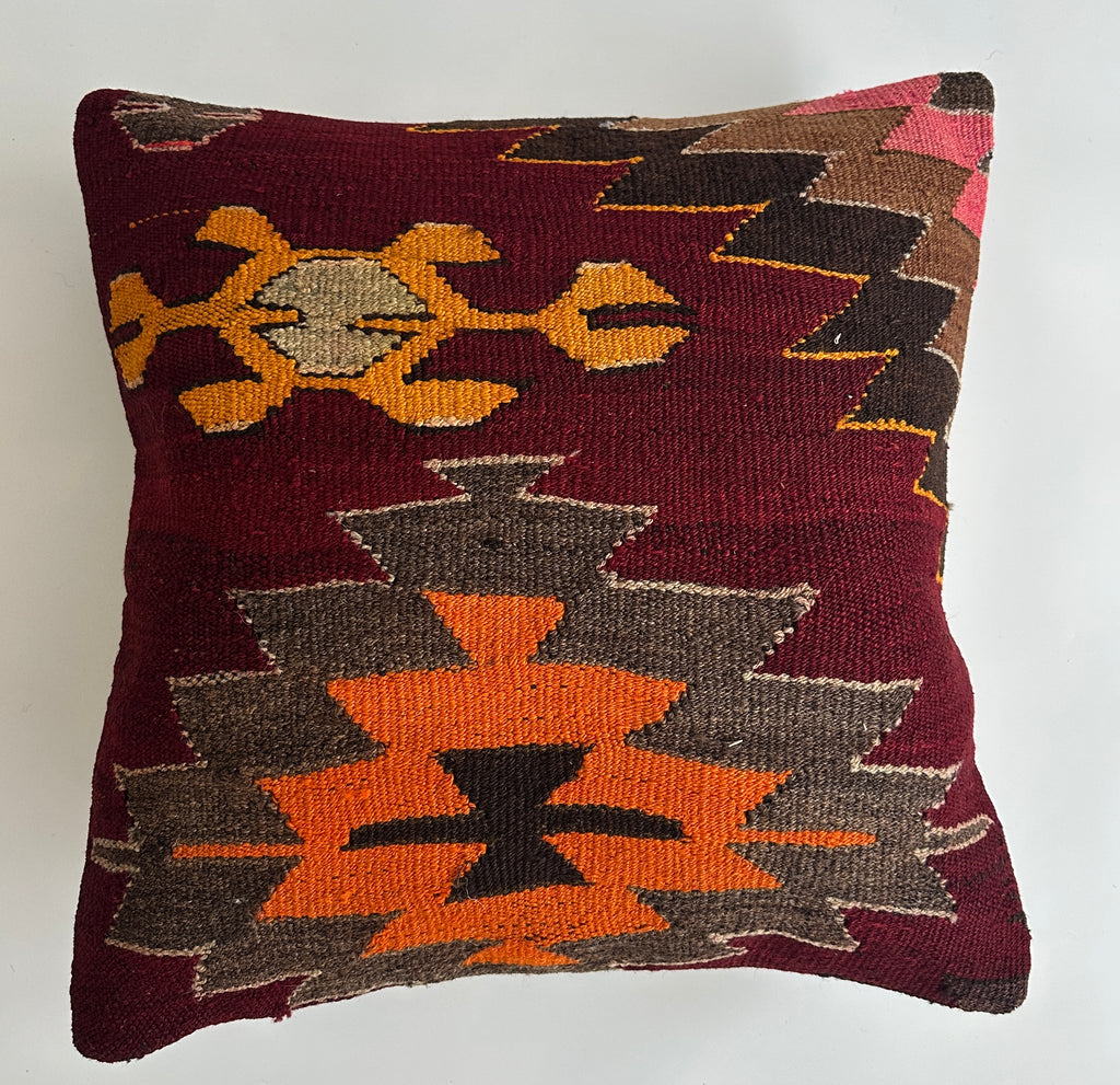 Handmade Multicolour Turkish Cushion Cover 20''x20'' / 50x50 CM