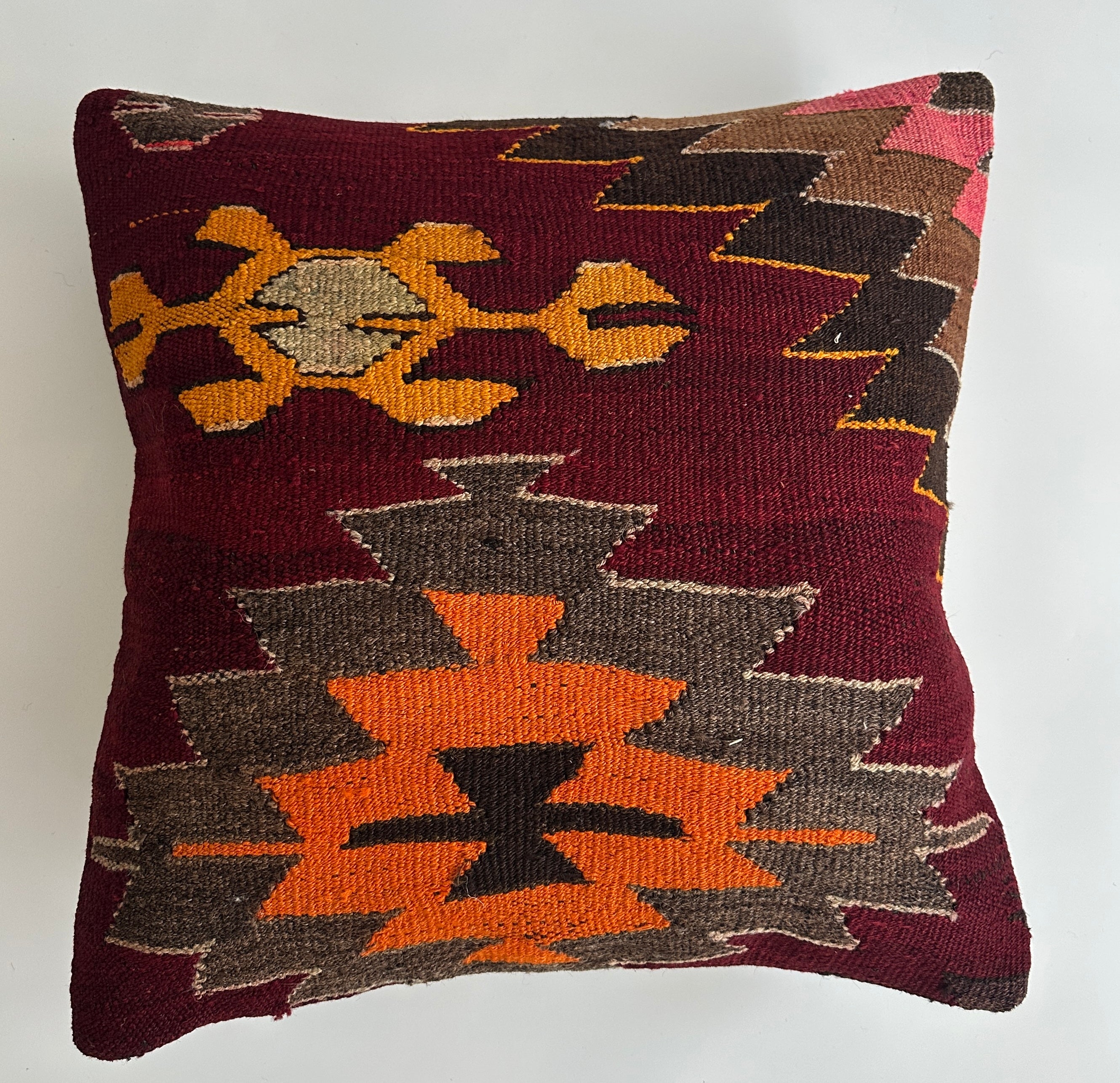 Handmade Multicolour Turkish Cushion Cover 20''x20'' / 50x50 CM