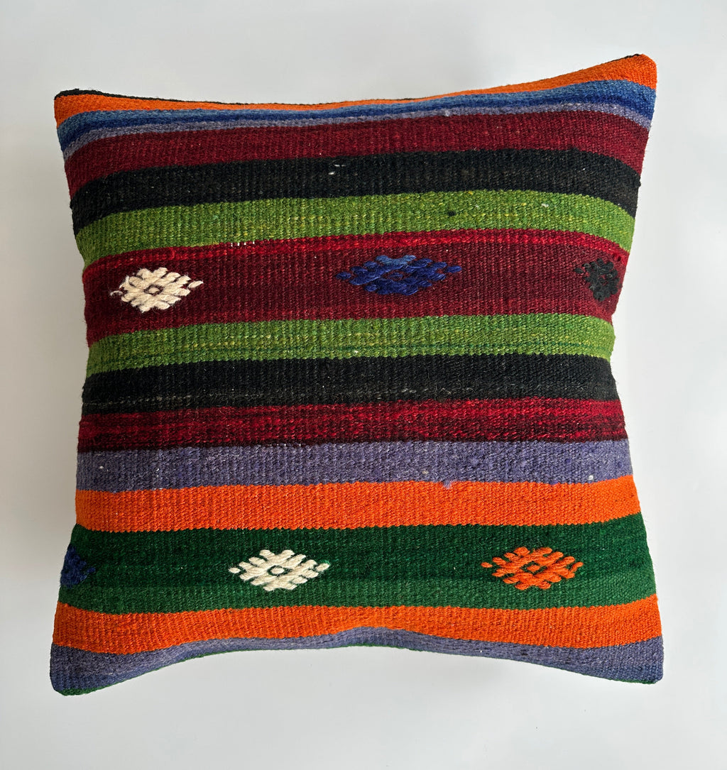 Handmade Multicolour Turkish Cushion Cover 20''x20'' / 50x50 CM