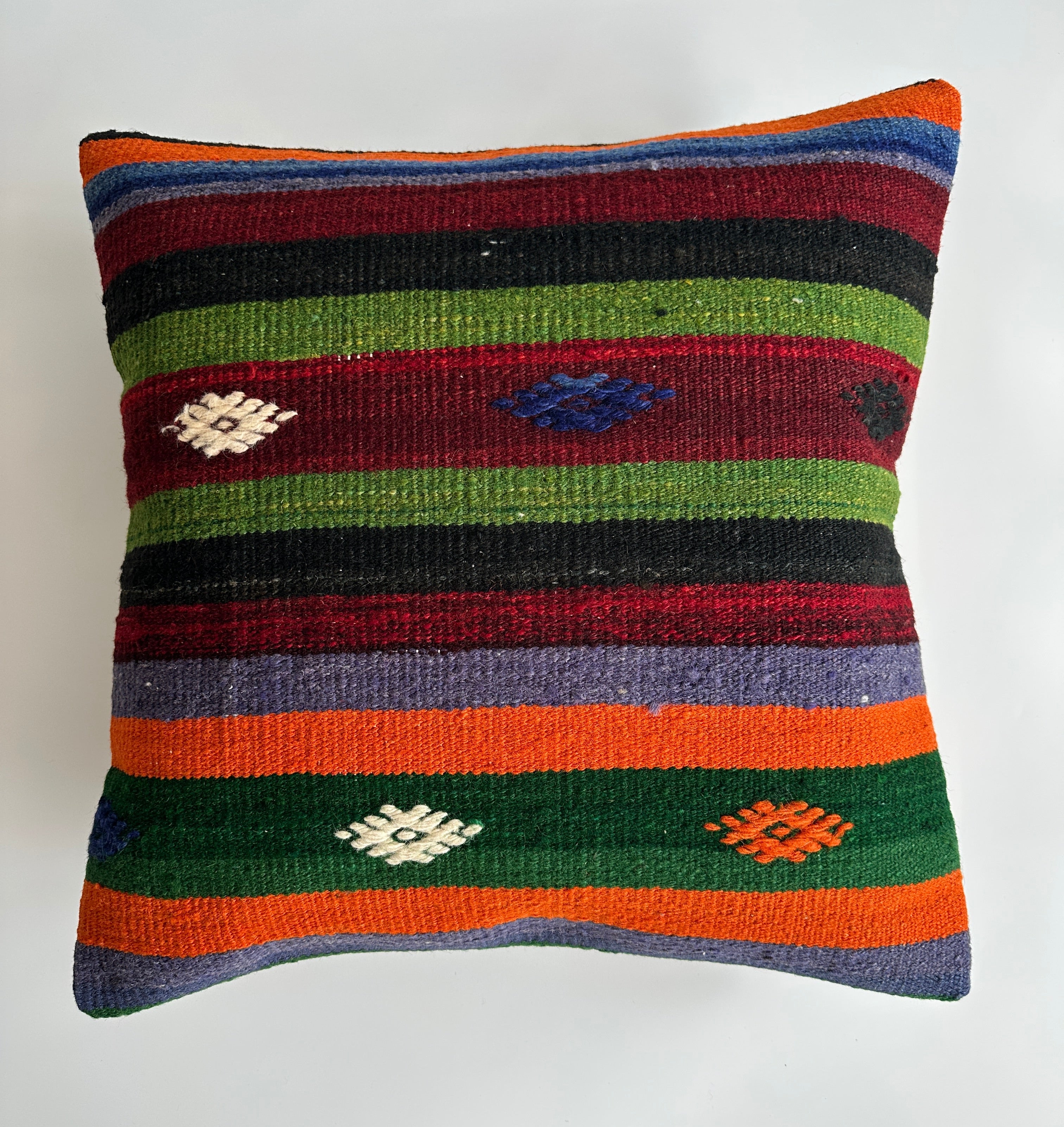 Handmade Multicolour Turkish Cushion Cover 20''x20'' / 50x50 CM