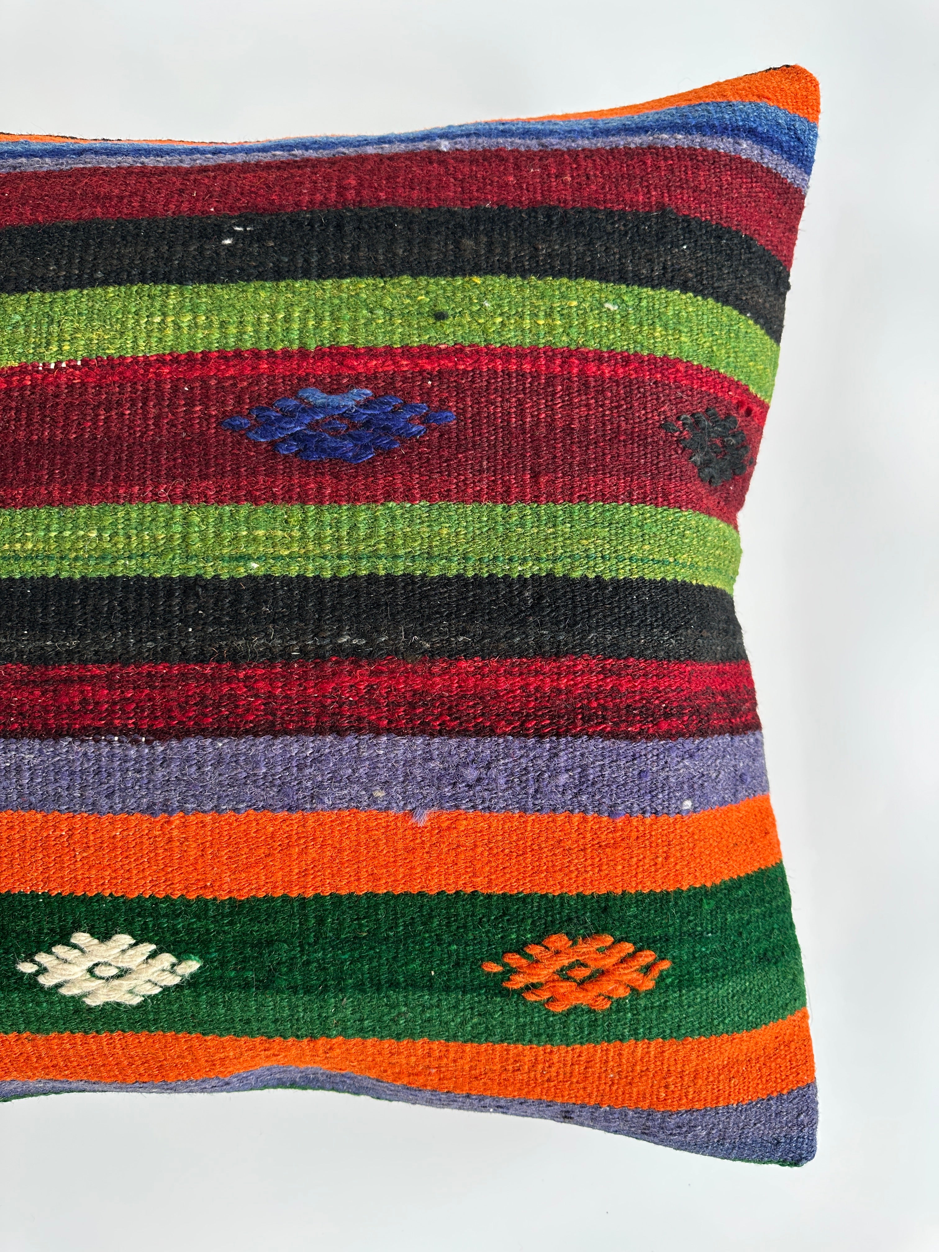 Handmade Multicolour Turkish Cushion Cover 20''x20'' / 50x50 CM