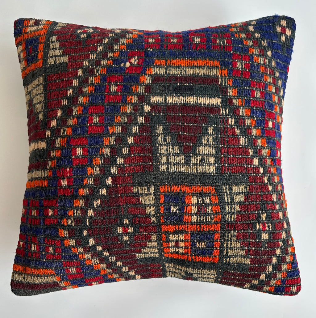 Handmade Multicolour Turkish Cushion Cover 20''x20'' / 50x50 CM