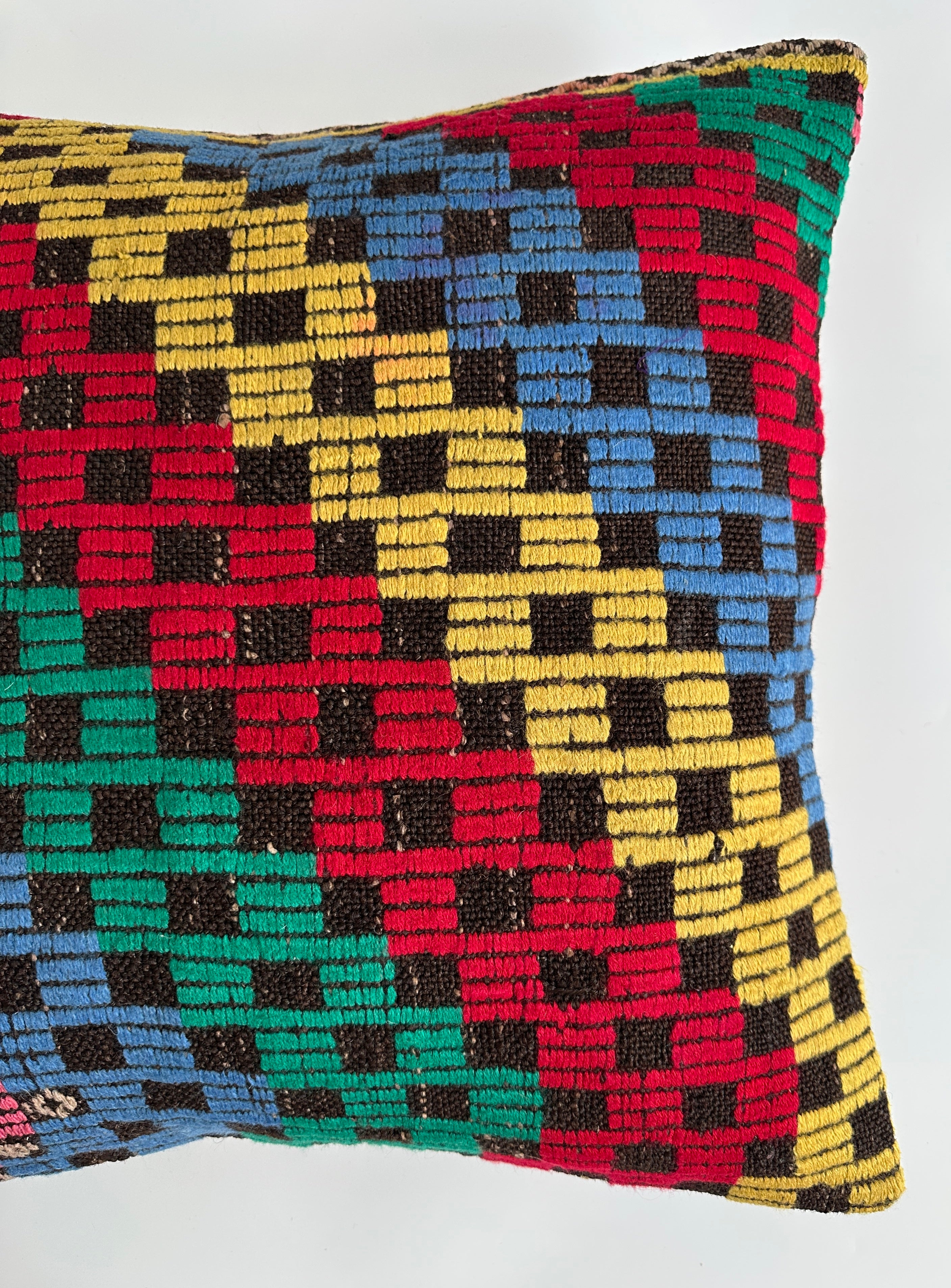 Handmade Multicolour Turkish Cushion Cover 20''x20'' / 50x50 CM