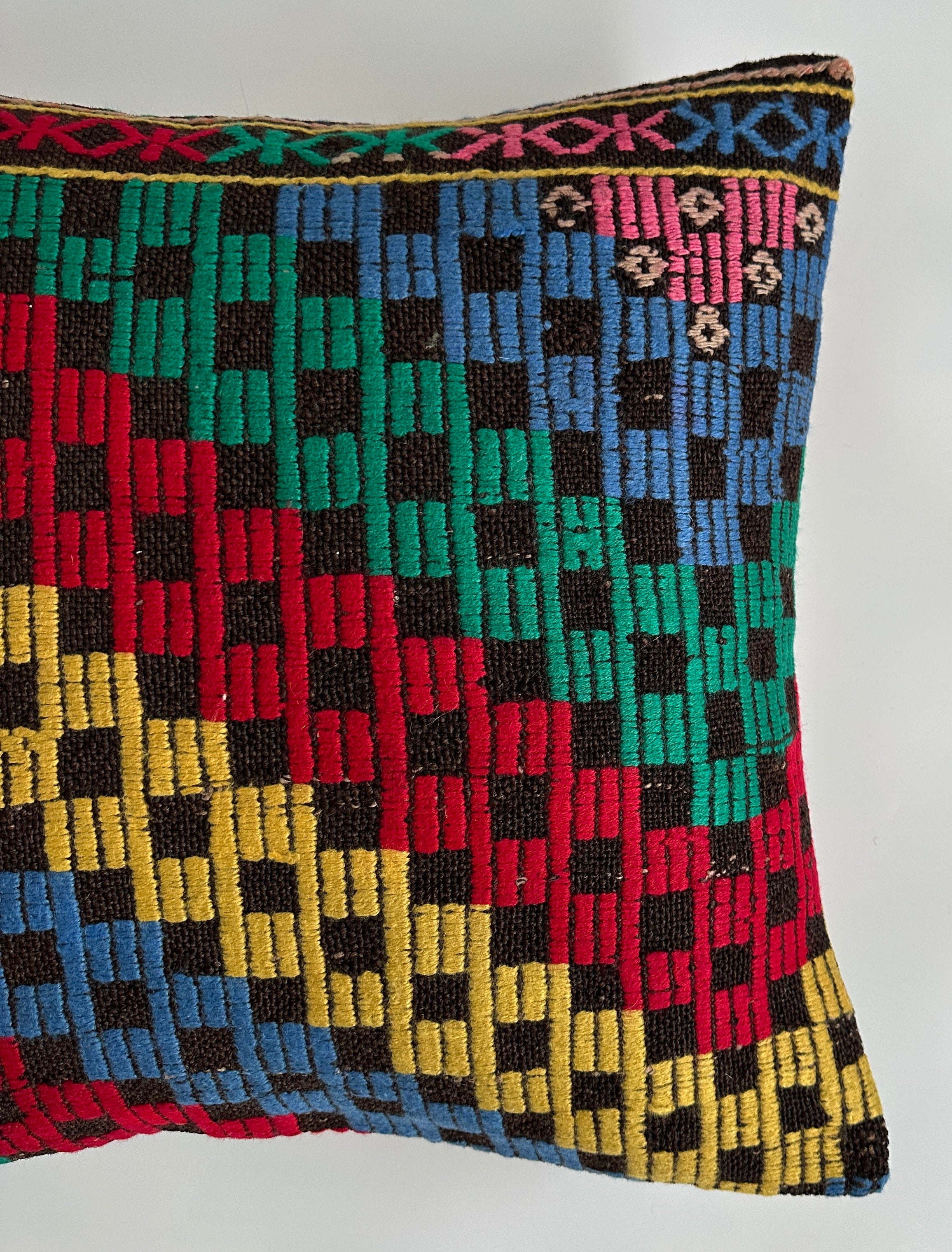 Handmade Multicolour Turkish Cushion Cover 20''x20'' / 50x50 CM