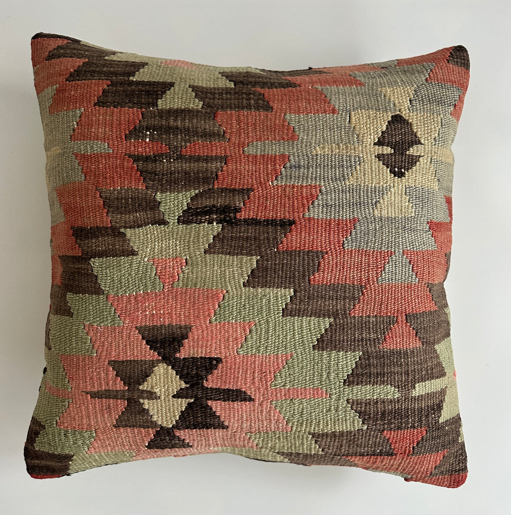 Handmade Multicolour Turkish Cushion Cover 20''x20'' / 50x50 CM