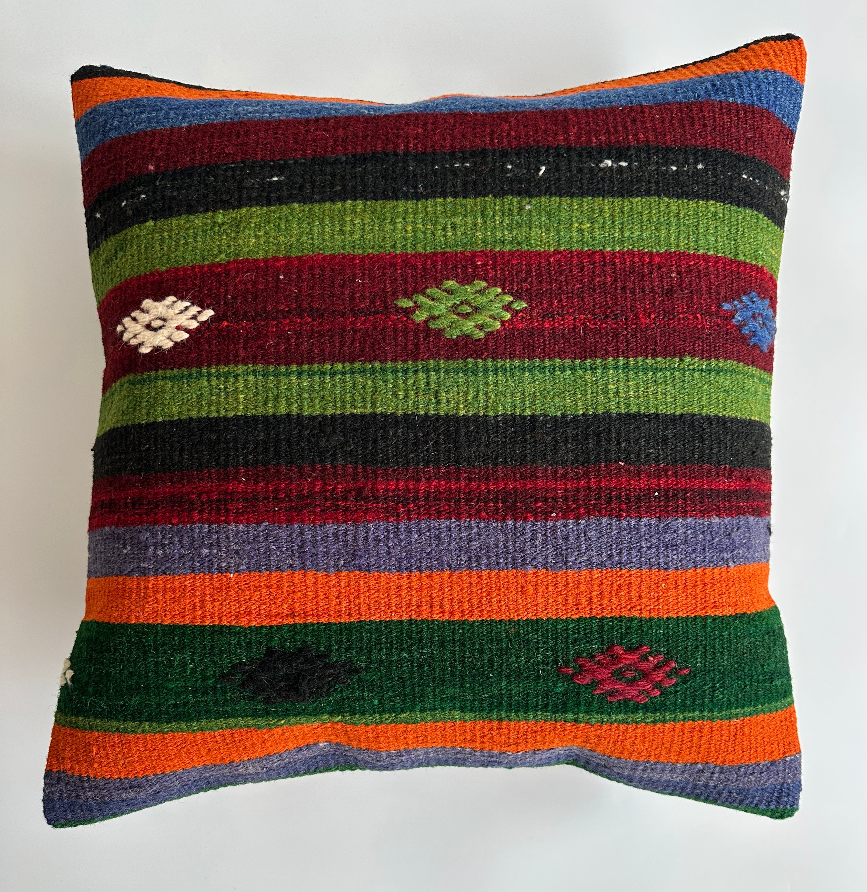 Handmade Multicolour Turkish Cushion Cover 20''x20'' / 50x50 CM
