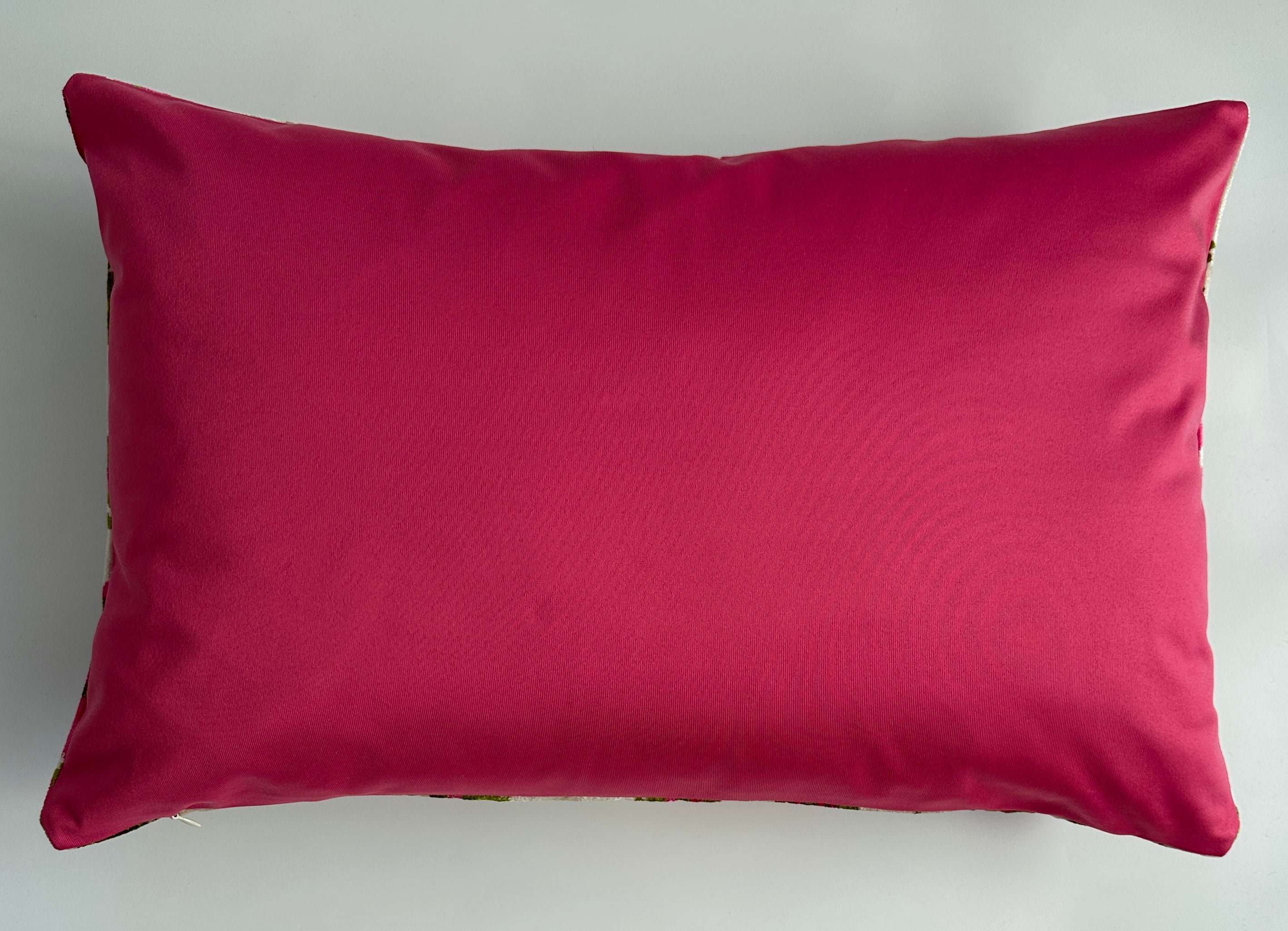 Pink Carnations Silk Velvet Cushion Cover 24''x16'' / 60x40 CM