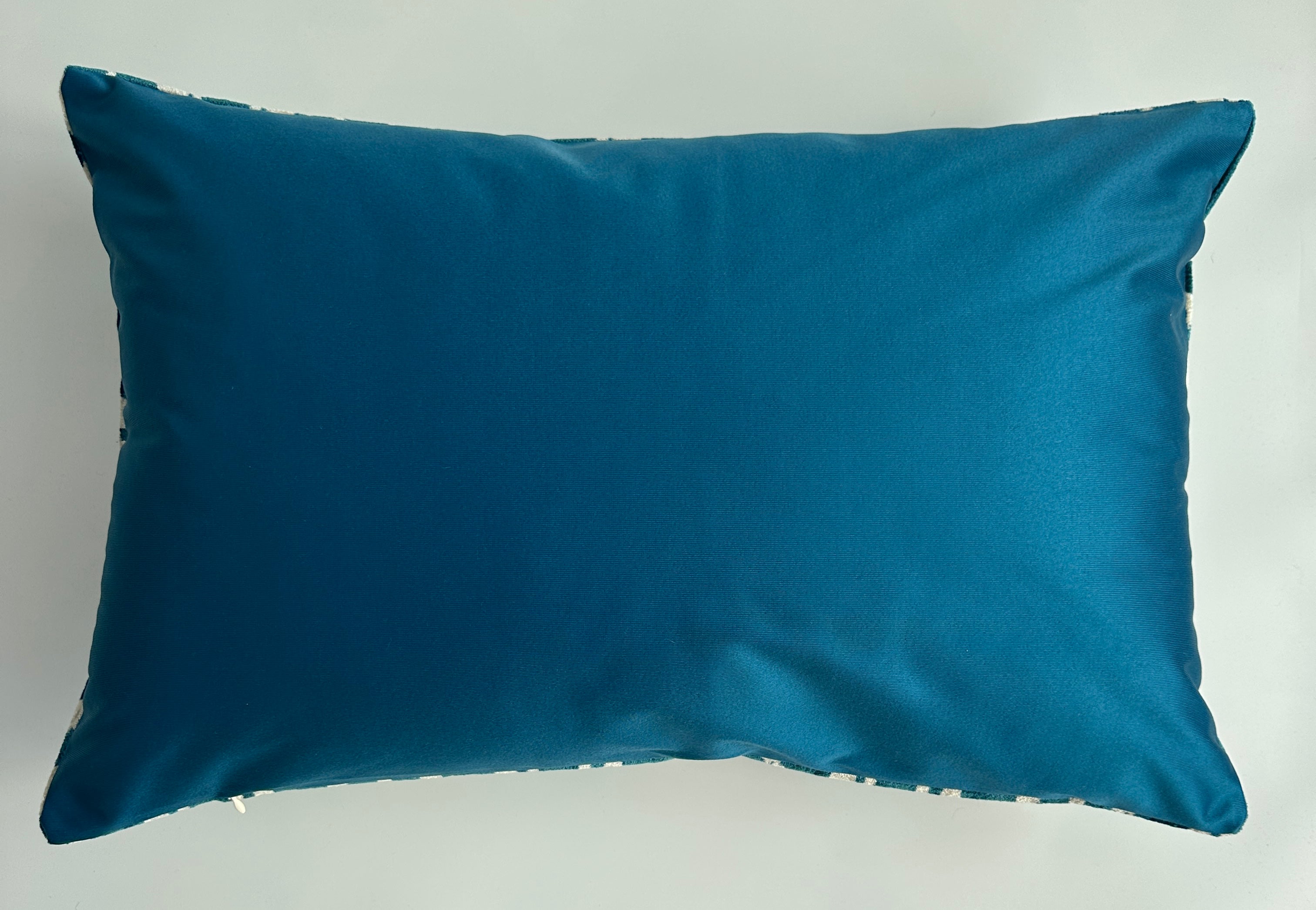 Turquoise Silk Velvet Cushion Cover 24''x16'' / 60x40 CM
