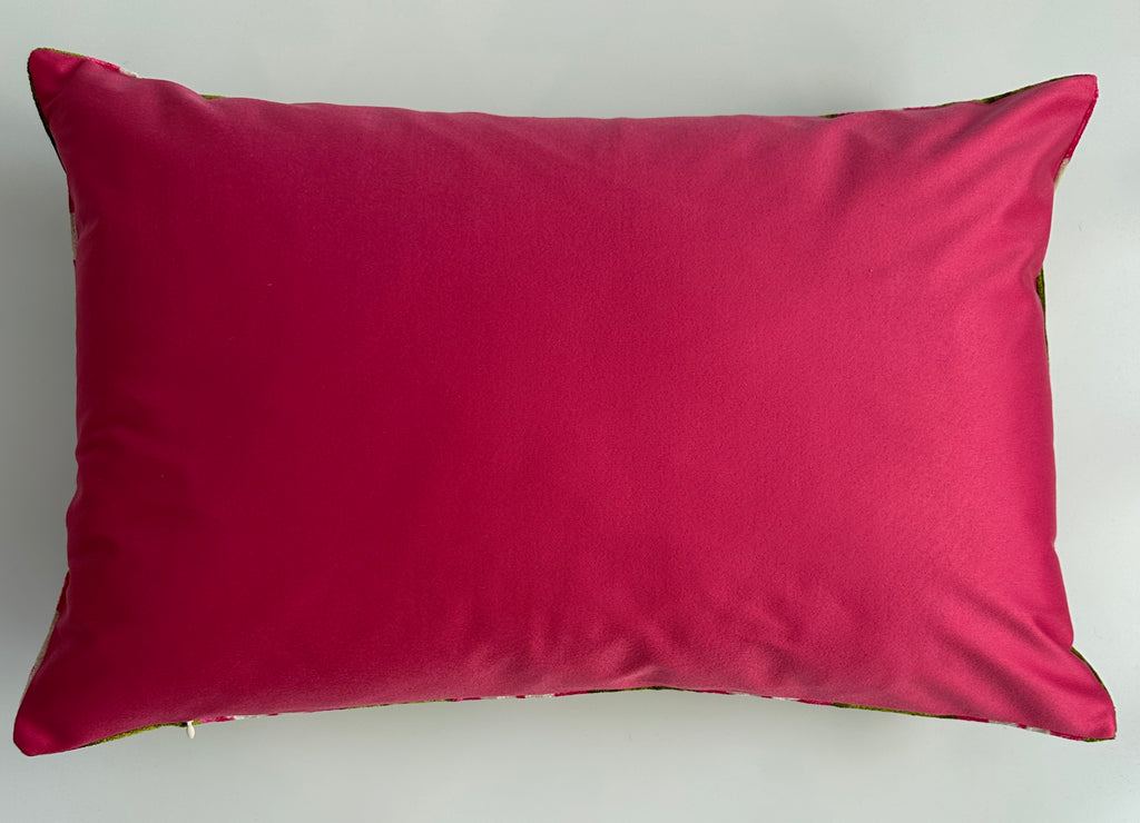 Silk Ikat Velvet Cushion Cover 24''x16'' / 60x40 CM