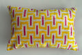 Yellow Turkish Silk Velvet Cushion Cover 24''x16'' / 60x40 CM