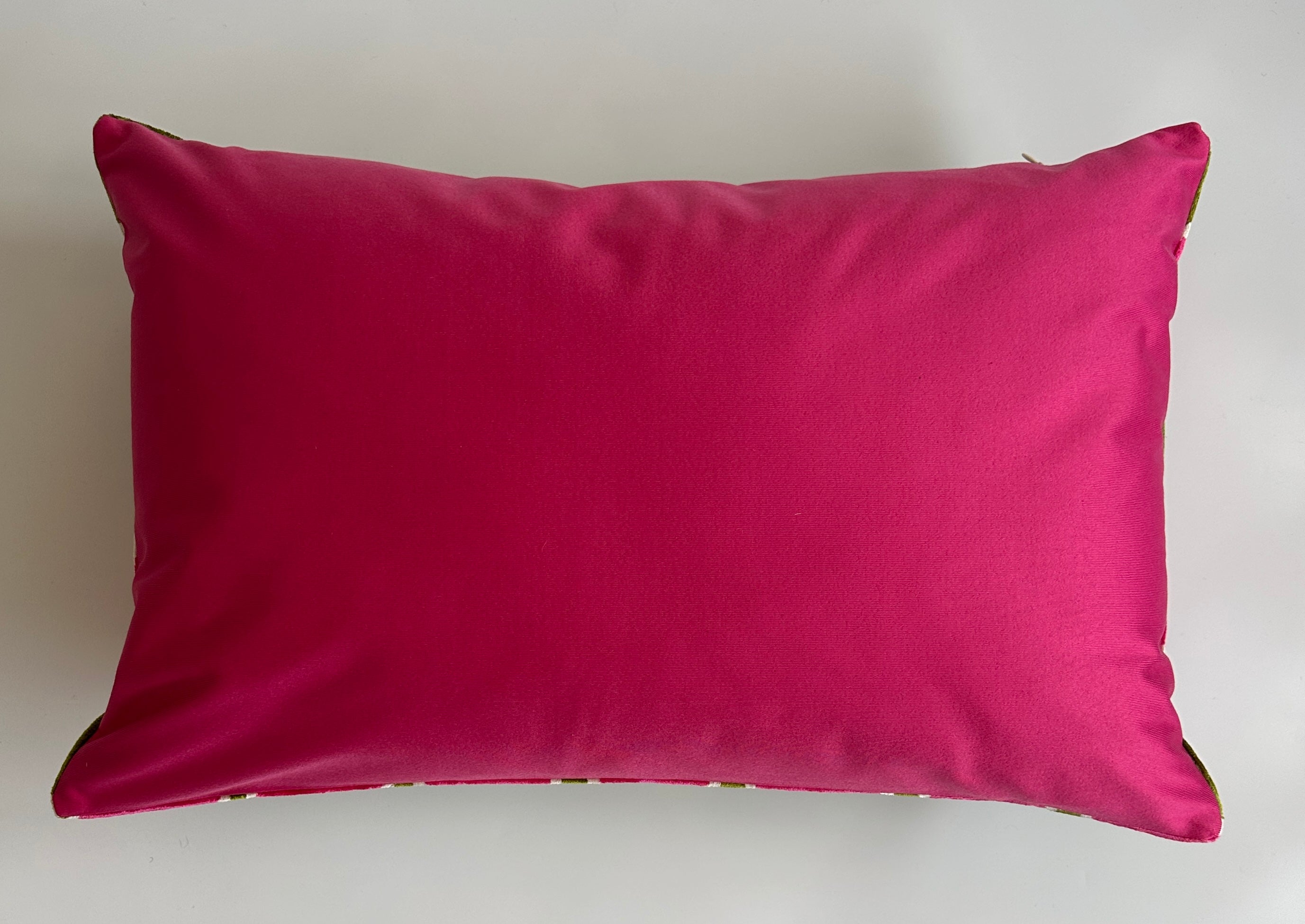 Pink Ogival Silk Velvet Cushion Cover 24''x16'' / 60x40 CM