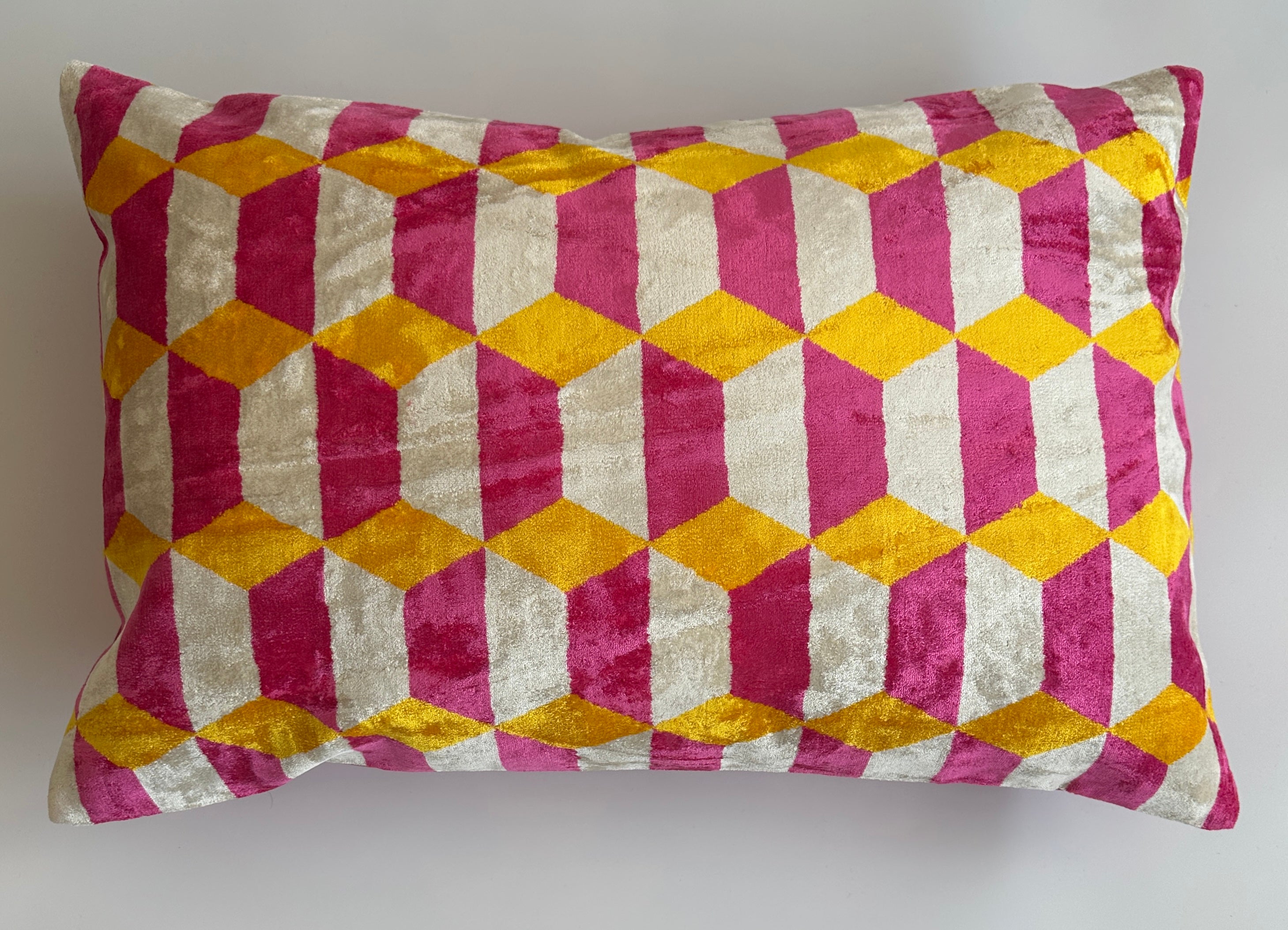 Abstract Silk Velvet Cushion Cover 24''x16'' / 60x40 CM