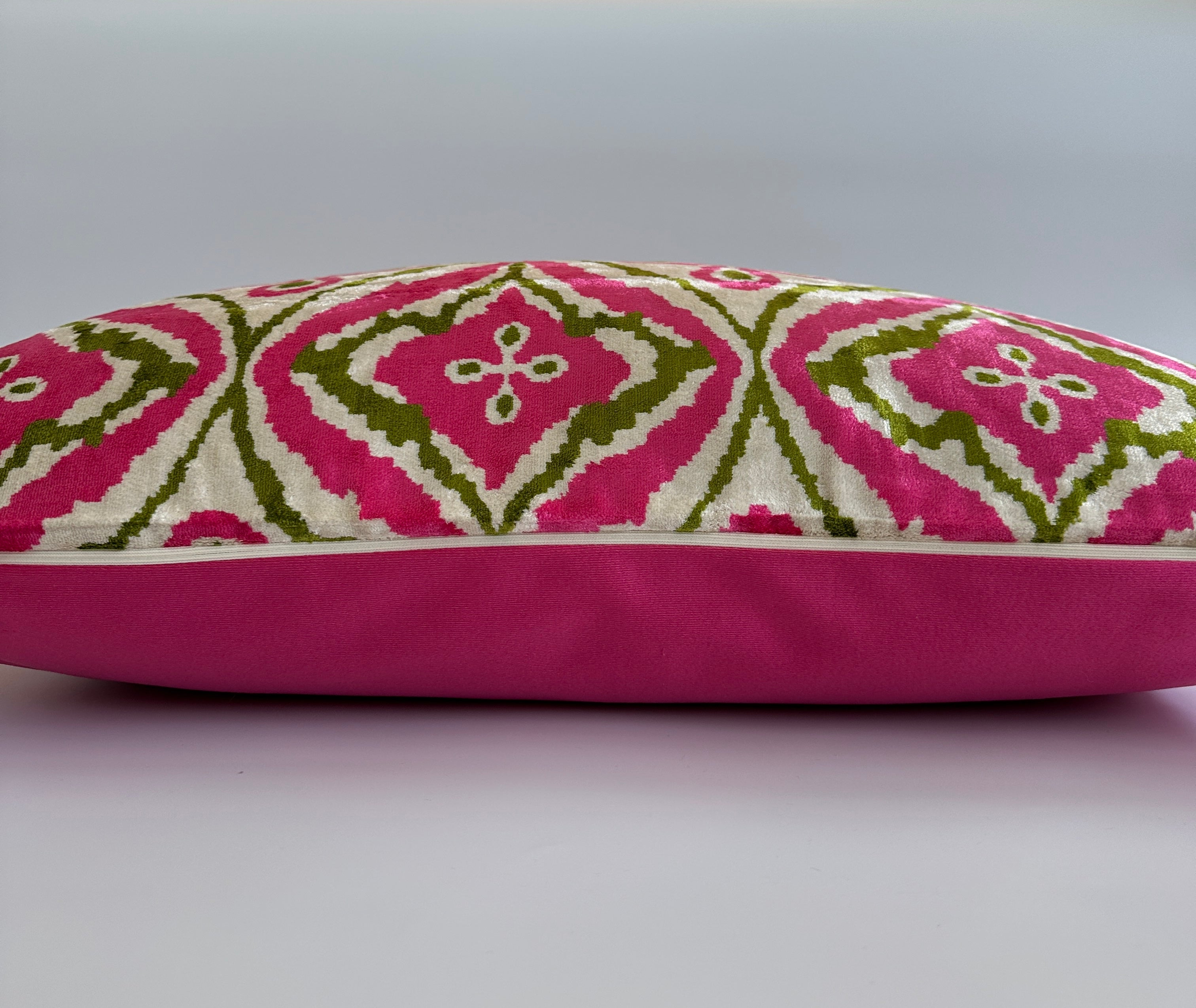Pink Silk Velvet Cushion Cover 24''x16'' / 60x40 CM