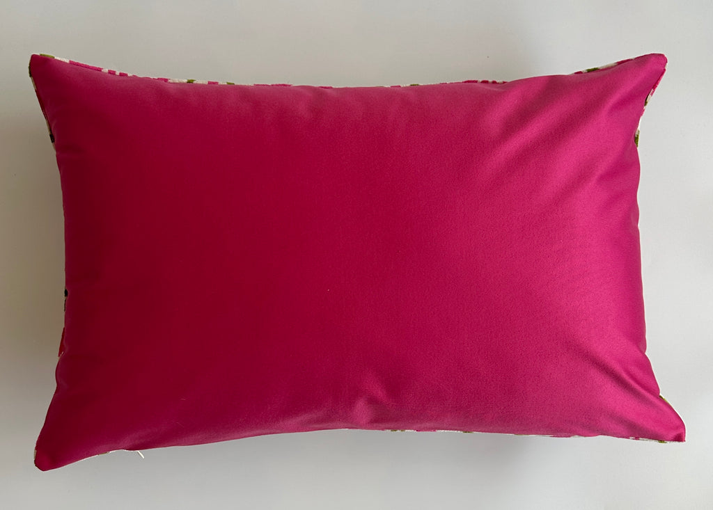 Pink Silk Velvet Cushion Cover 24''x16'' / 60x40 CM